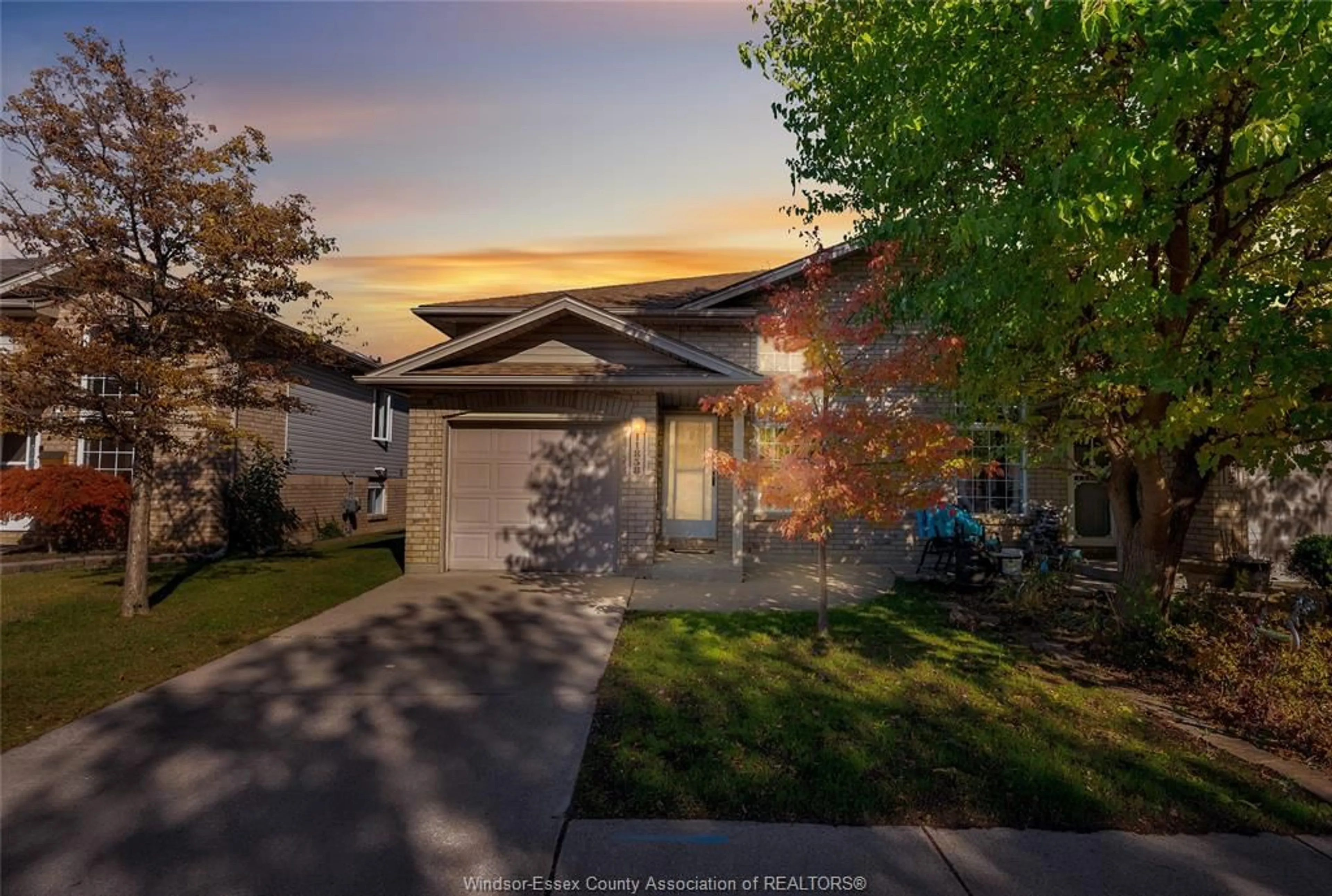 A pic from outside/outdoor area/front of a property/back of a property/a pic from drone, street for 11858 Brouillette Crt, Tecumseh Ontario N8N 5C7