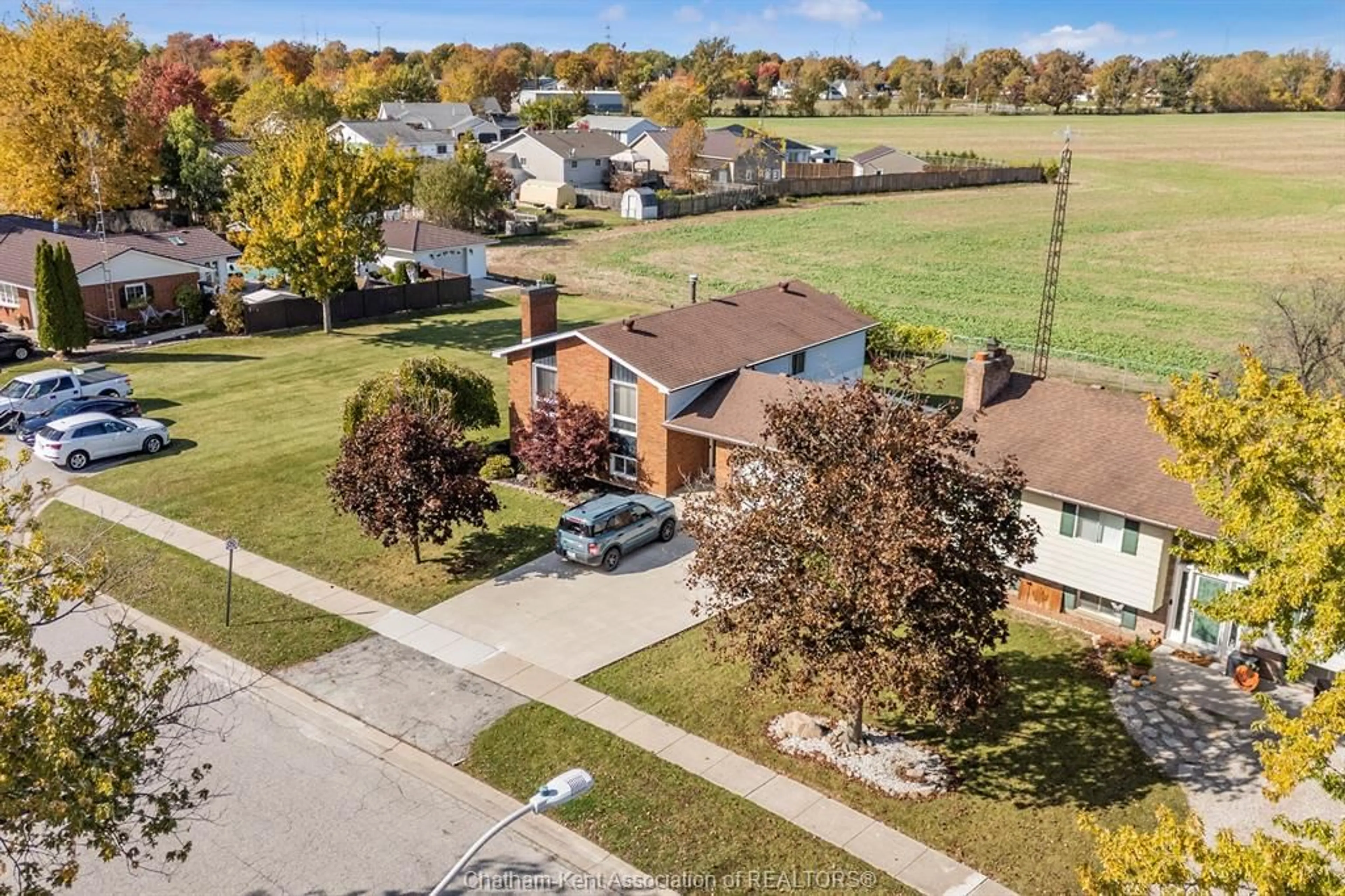 A pic from outside/outdoor area/front of a property/back of a property/a pic from drone, street for 7152 William St, Comber Ontario N0P 1J0