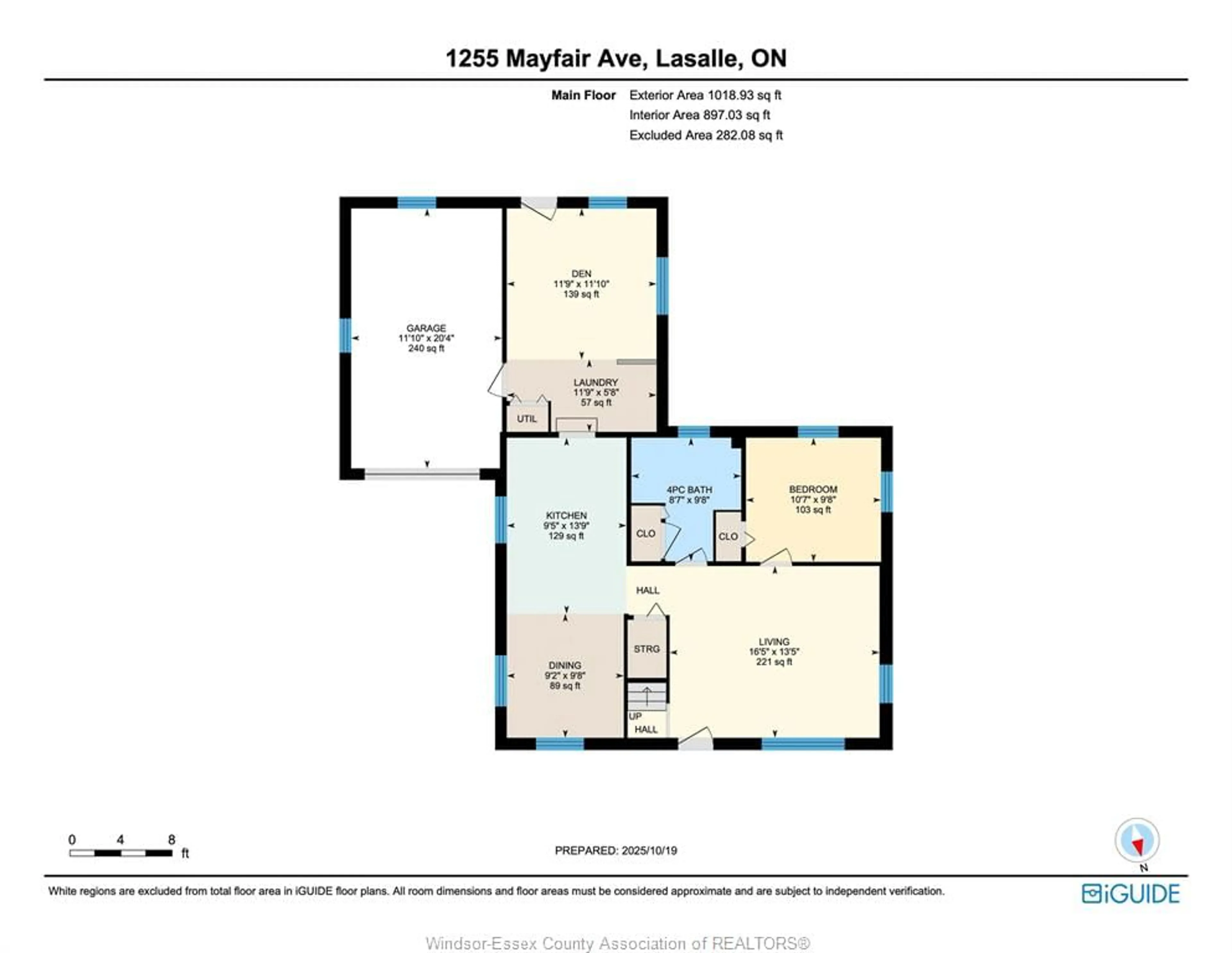 Floor plan for 1255 Mayfair Ave, LaSalle Ontario N9J 2H8