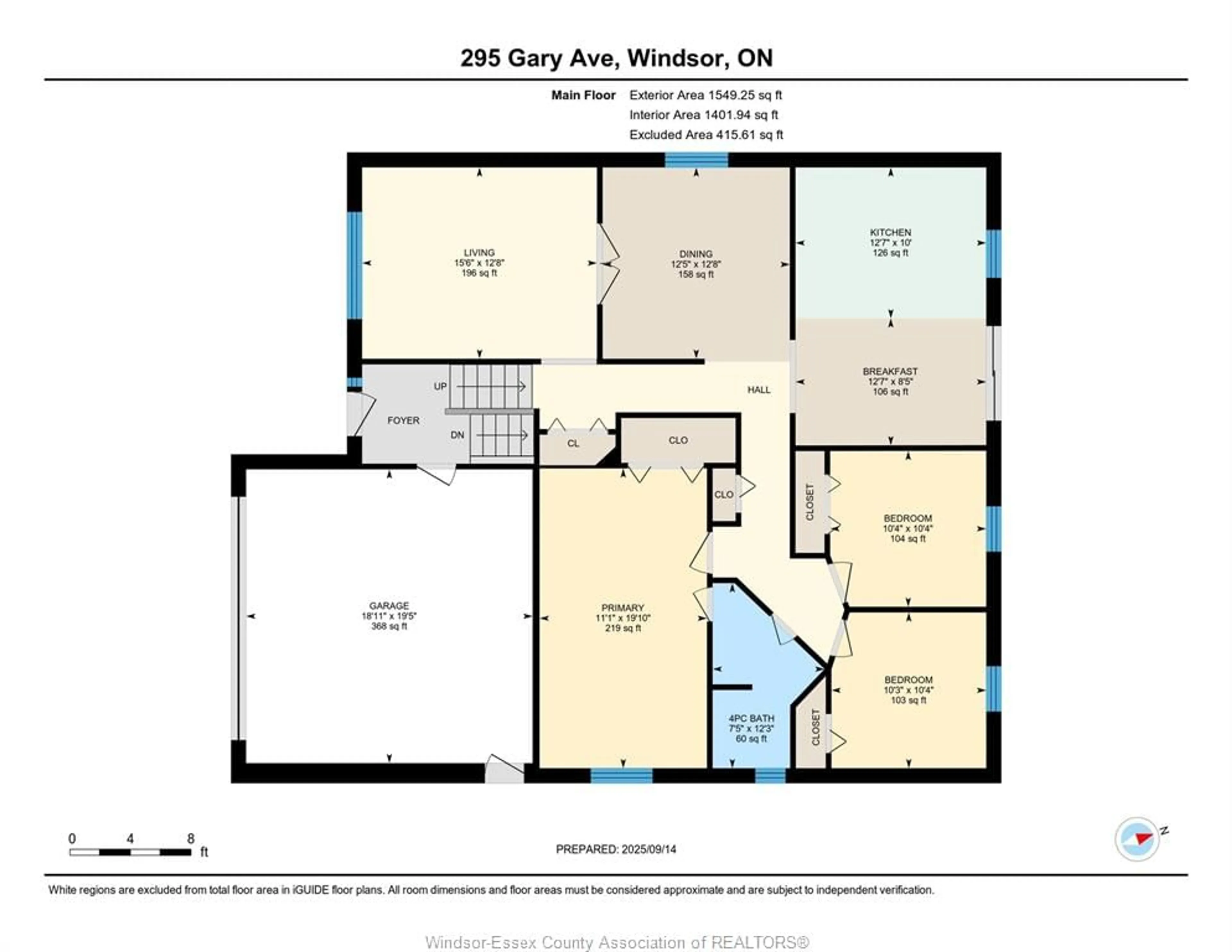 Floor plan for 295 Gary Ave, LaSalle Ontario N9J 1V3