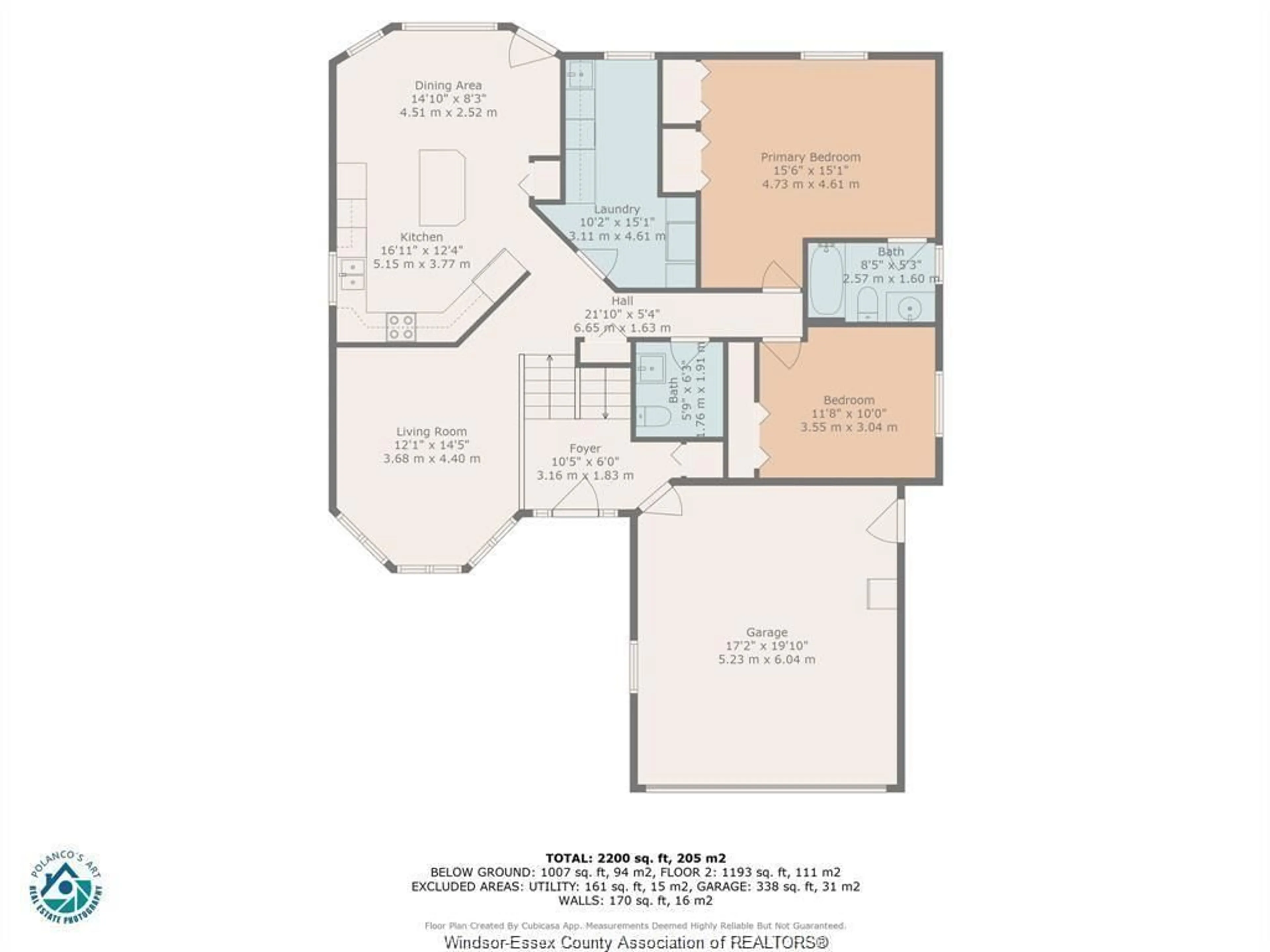 Floor plan for 847 LAWNDALE Ave, Kingsville Ontario N9Y 3S5