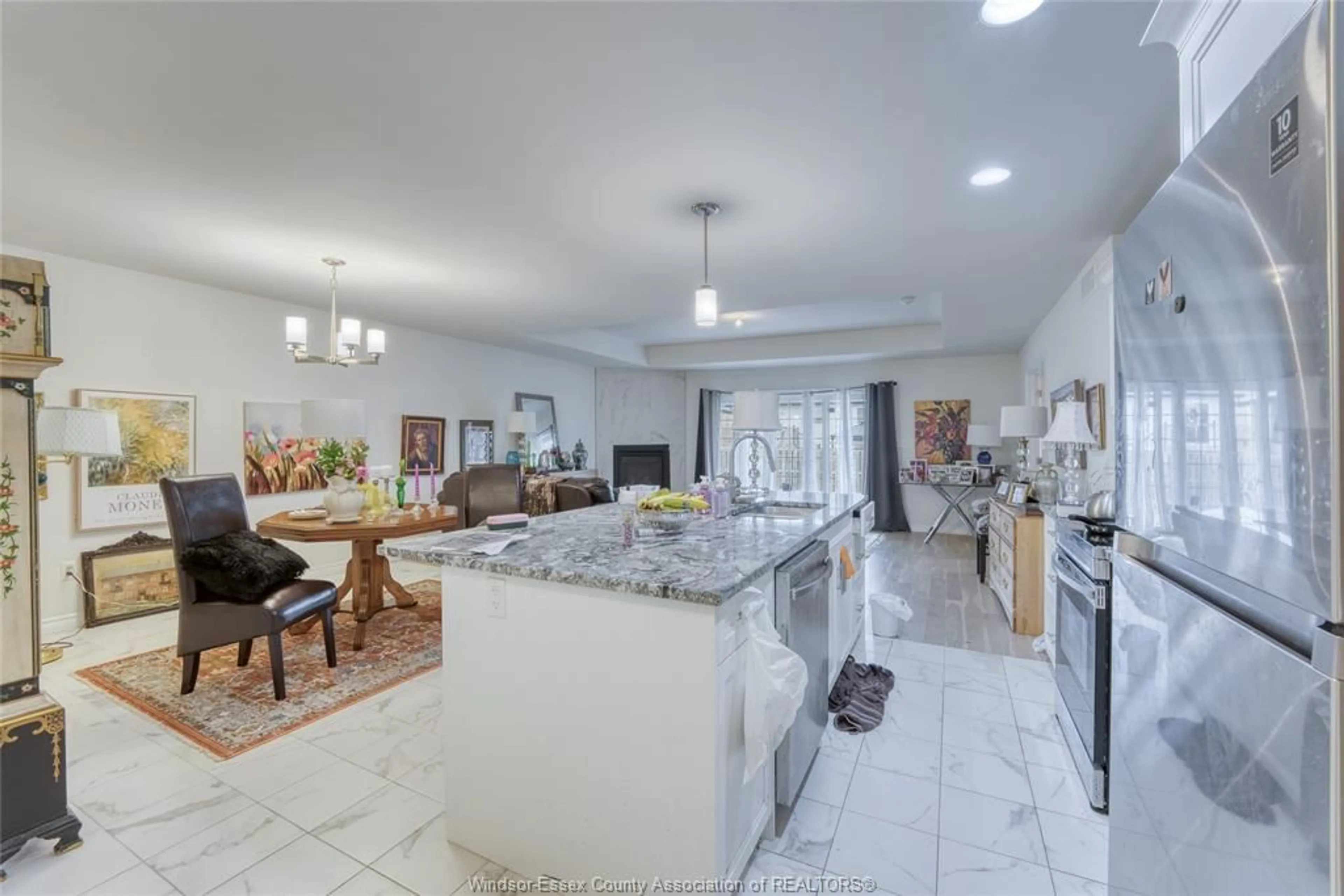 Open concept kitchen, ceramic/tile floor for 1090 Peabody Ave, Windsor Ontario N8P 0C2