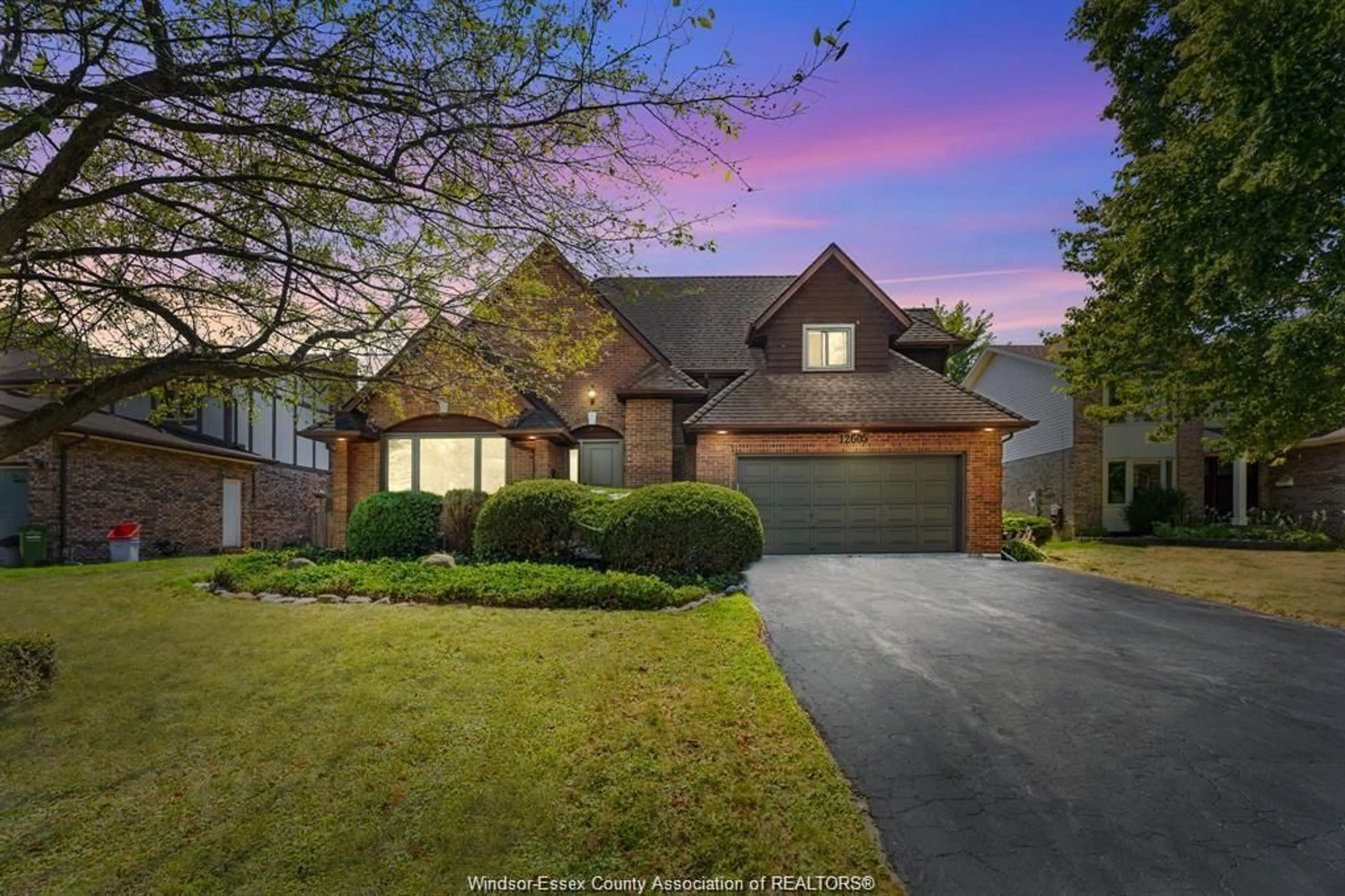 Home with brick exterior material, street for 12605 LITTLE RIVER Blvd, Tecumseh Ontario N8N 4B9