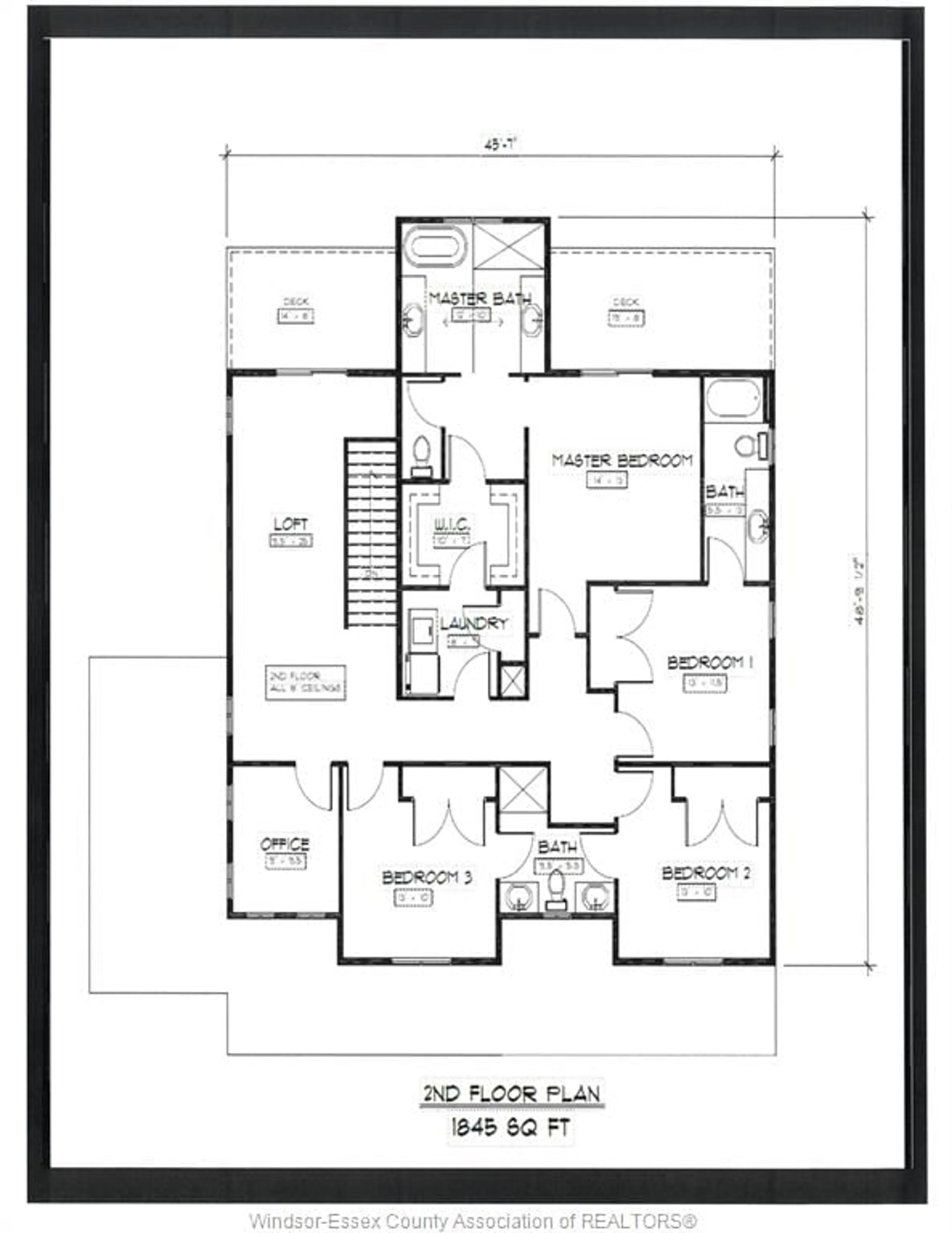 Floor plan for 32 BRITTANY Cres, Amherstburg Ontario N9V 2R7