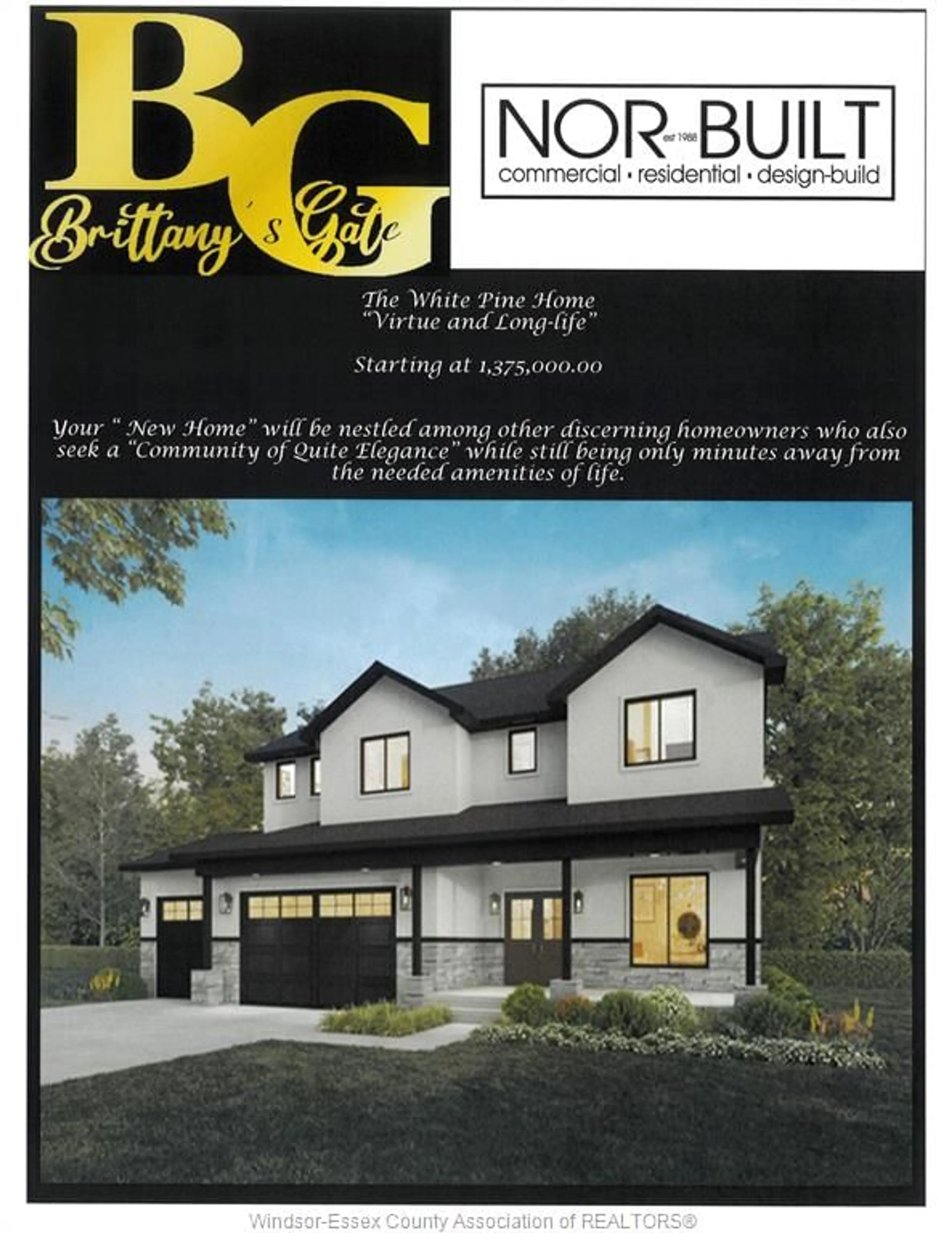 Home with vinyl exterior material, building for 32 BRITTANY Cres, Amherstburg Ontario N9V 2R7