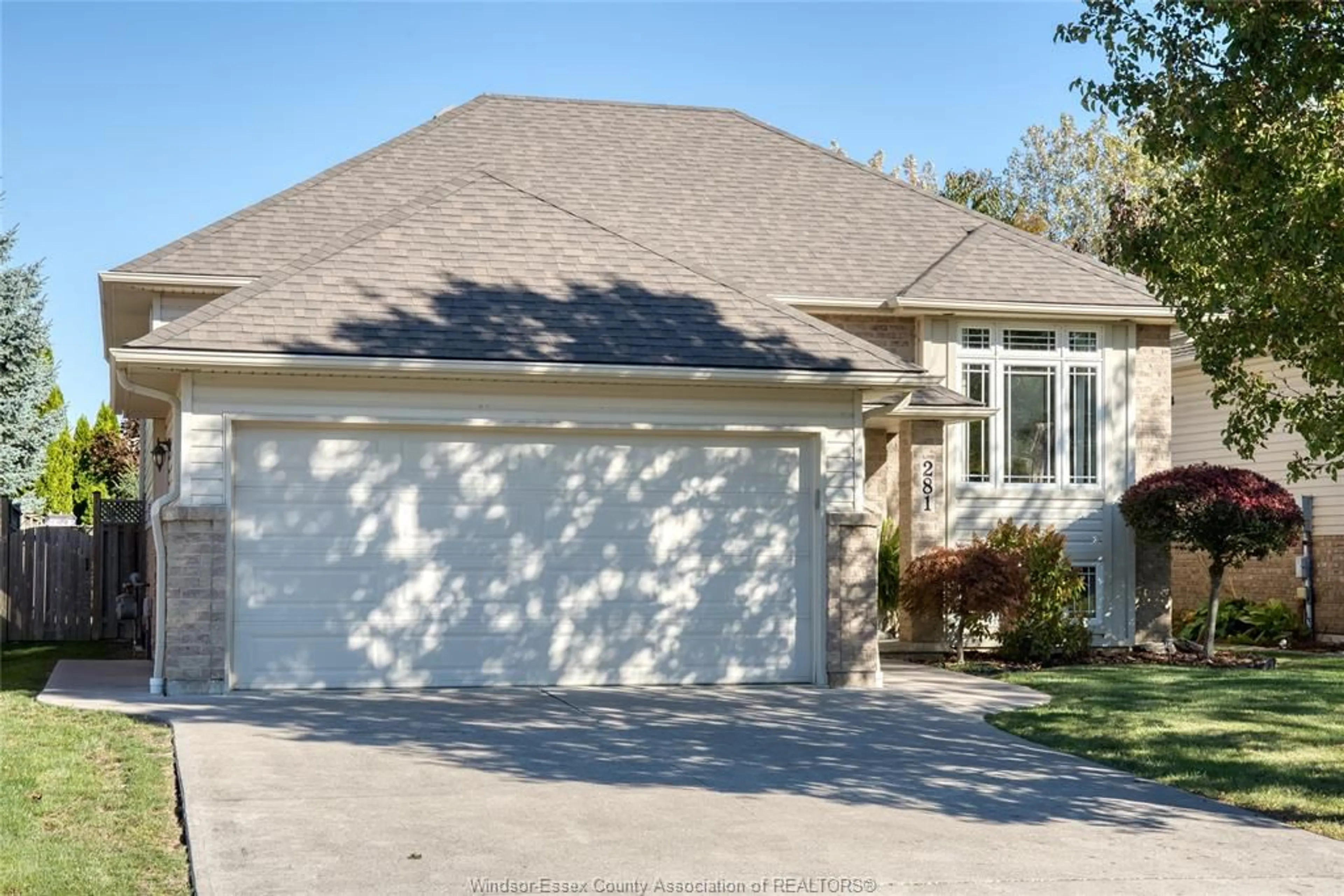 Home with vinyl exterior material, street for 281 DONALD Cres, Belle River Ontario N0R 1A0