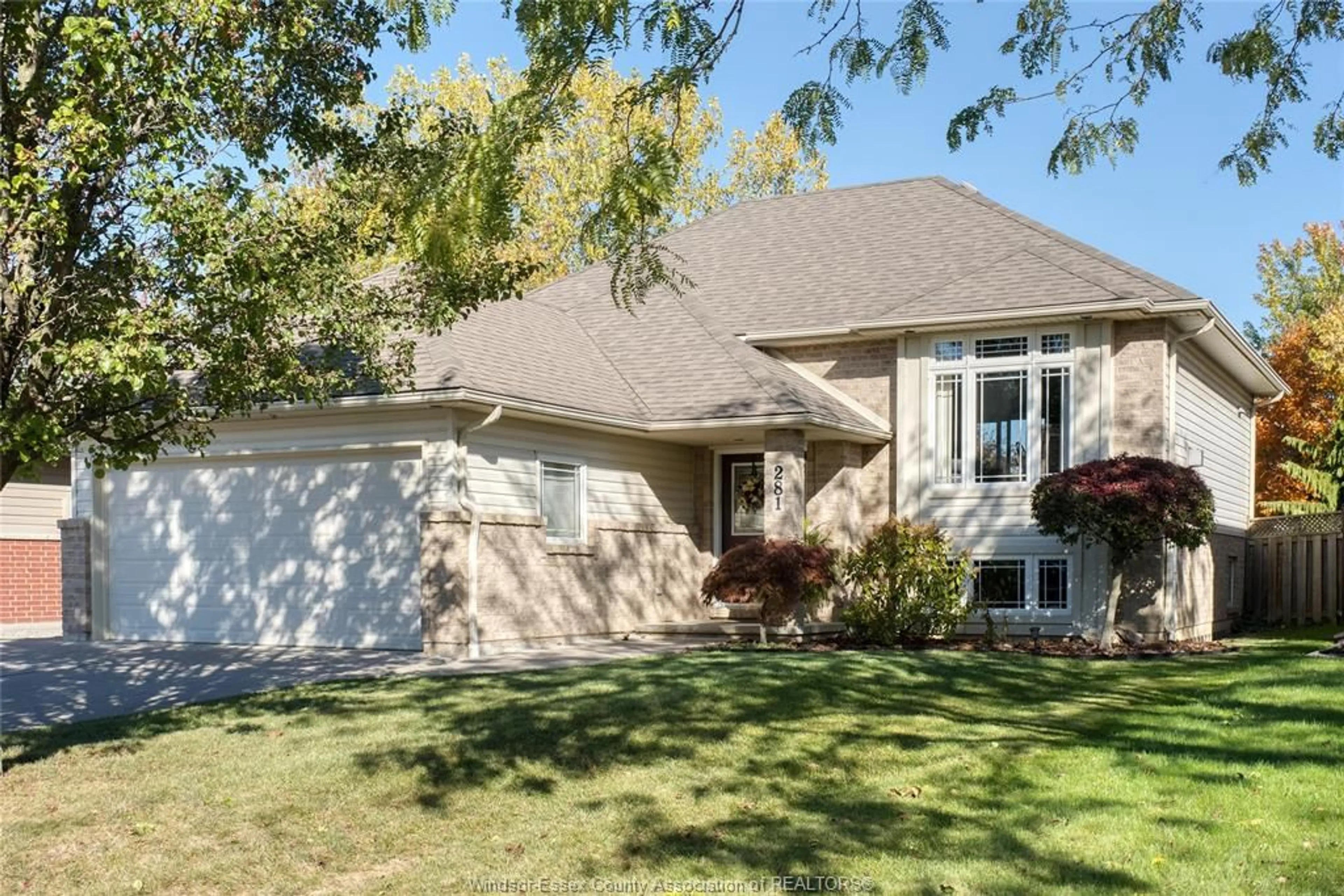 Home with vinyl exterior material, street for 281 DONALD Cres, Belle River Ontario N0R 1A0
