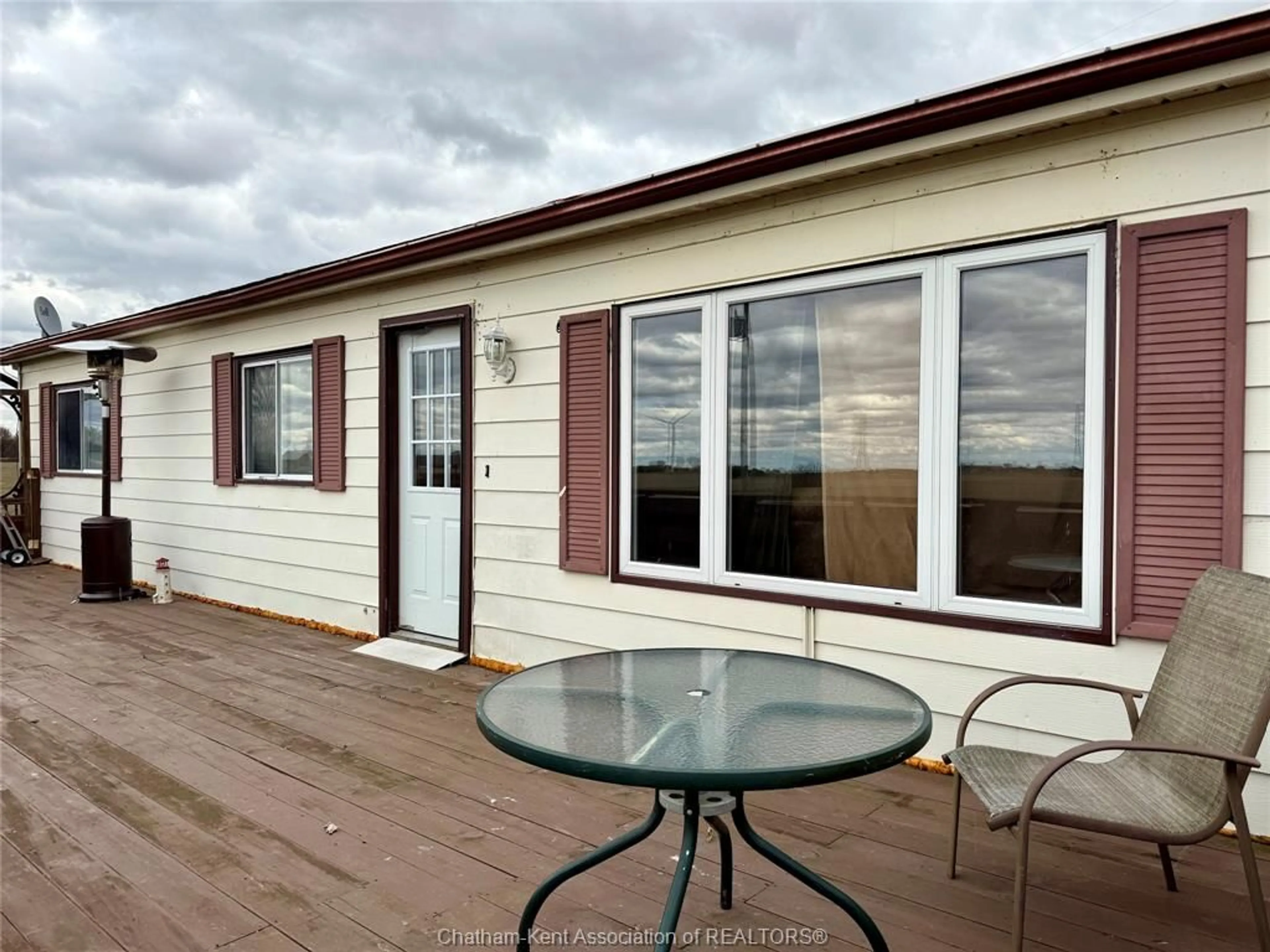 A pic from outside/outdoor area/front of a property/back of a property/a pic from drone, water/lake/river/ocean view for 6514 Eighth Line, North Buxton Ontario N0P 1Y0