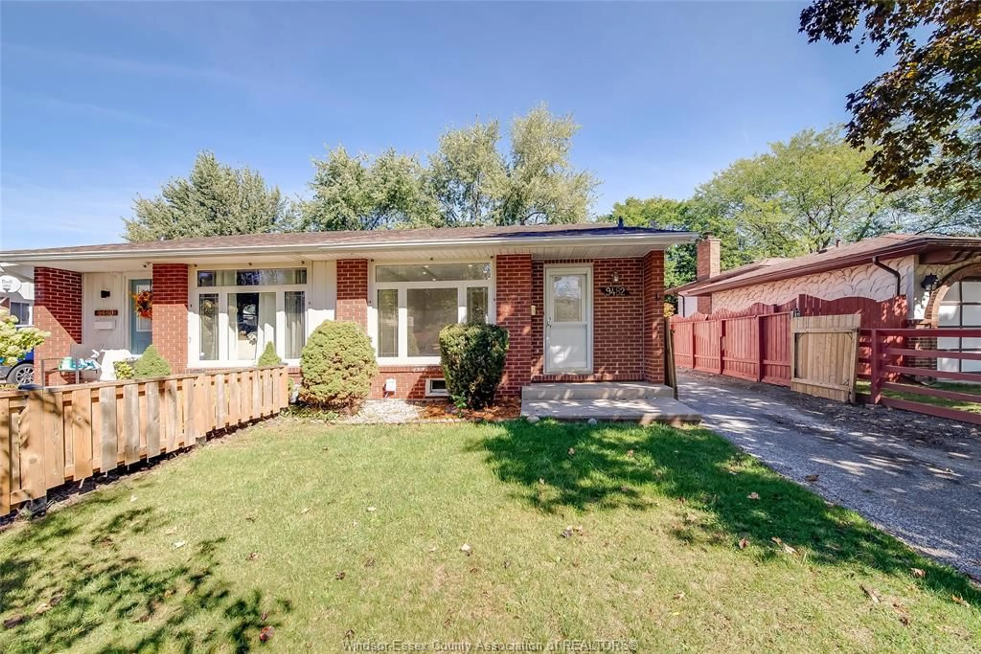 Home with brick exterior material, street for 9482 RYERSON, Windsor Ontario N8R 1V5