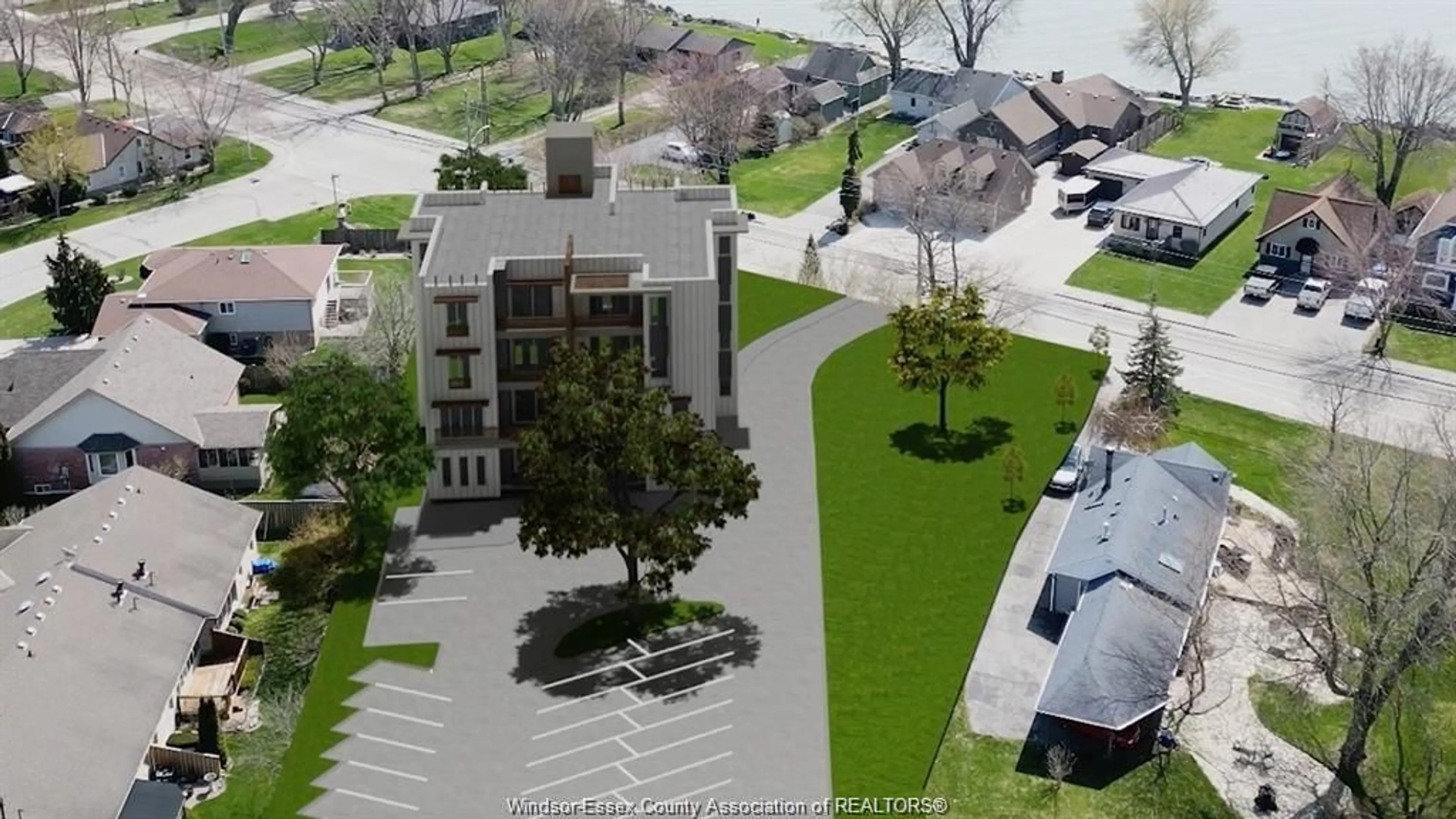 A pic from outside/outdoor area/front of a property/back of a property/a pic from drone, street for 151 Robson Road, Leamington Ontario N8H 5P9