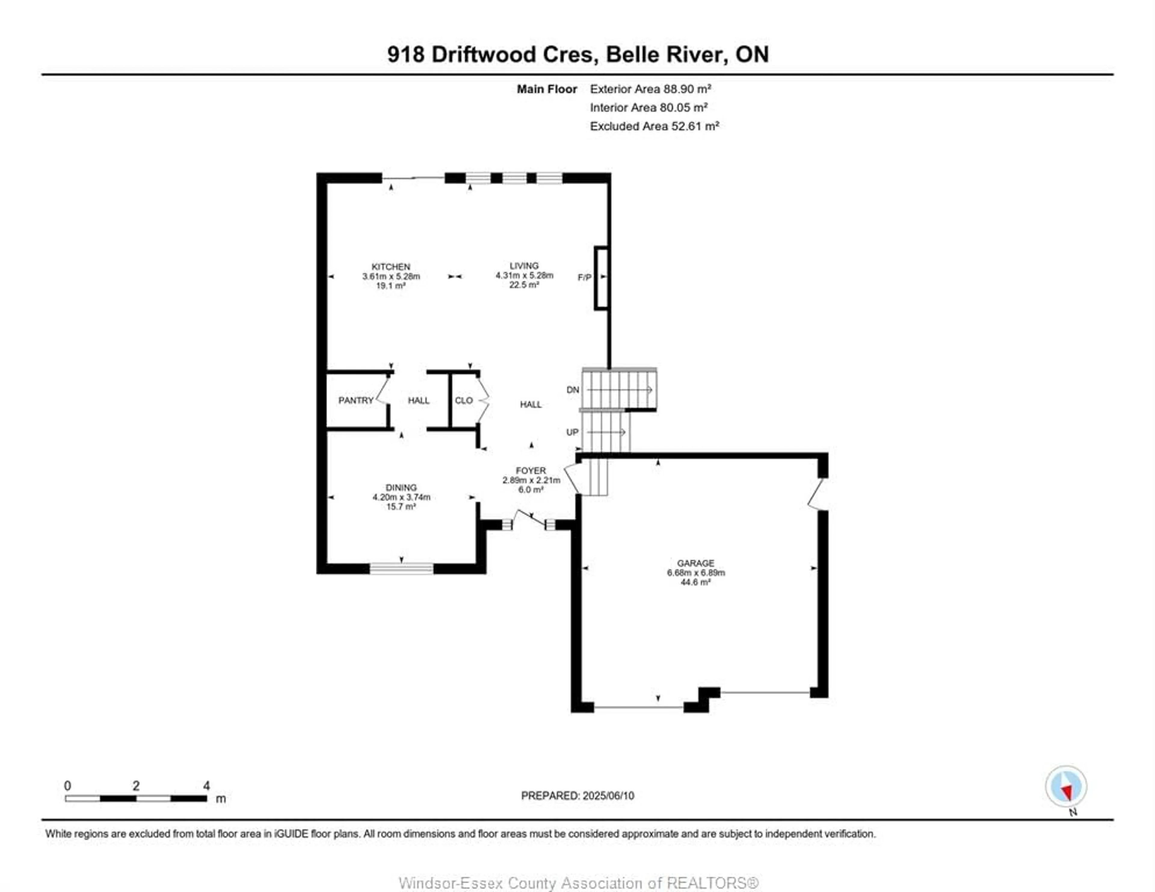 Floor plan for 918 DRIFTWOOD Cres, Lakeshore Ontario N0R 1A0