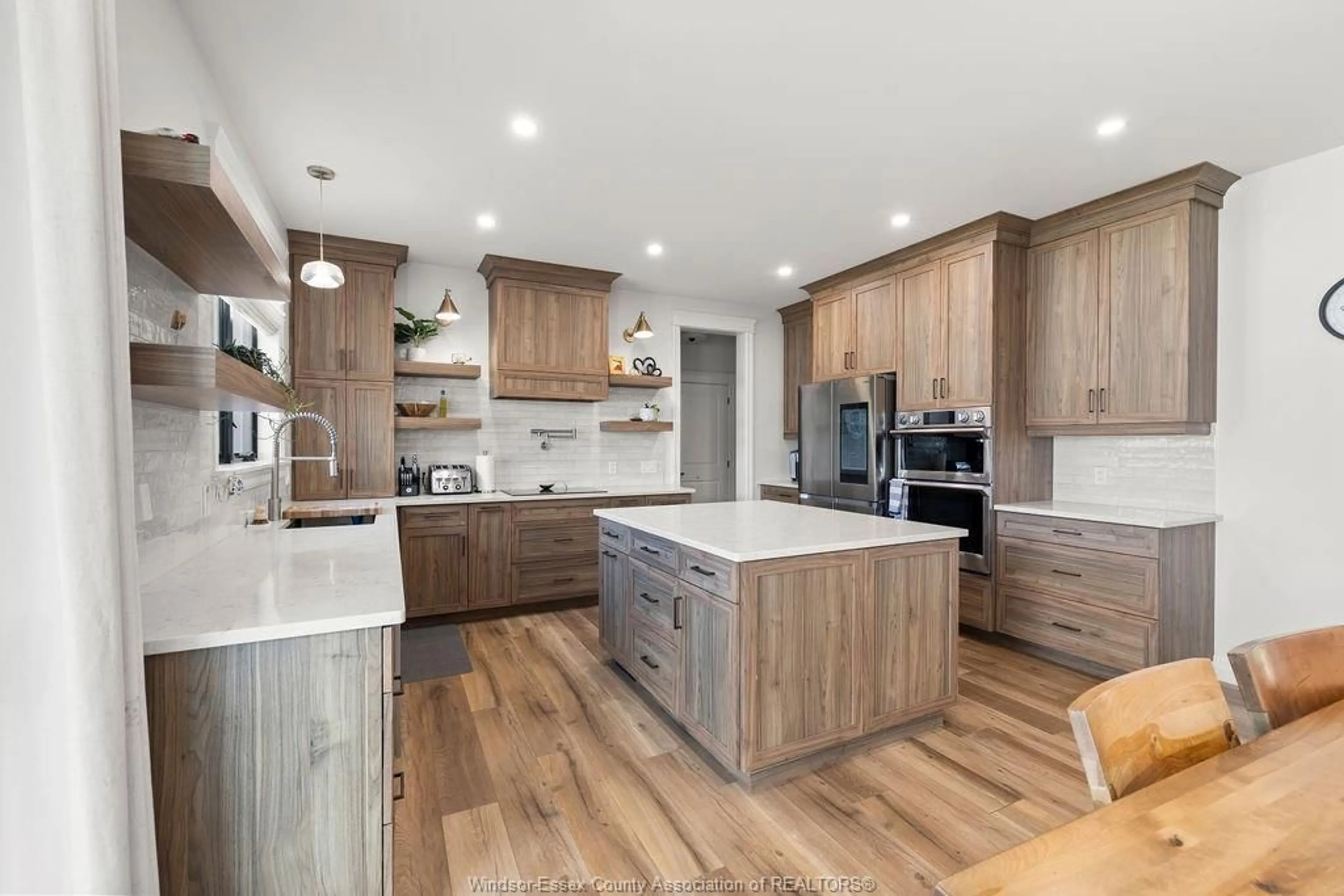 Open concept kitchen, wood/laminate floor for 366 CHRISTINE, Belle River Ontario N8L 1B6