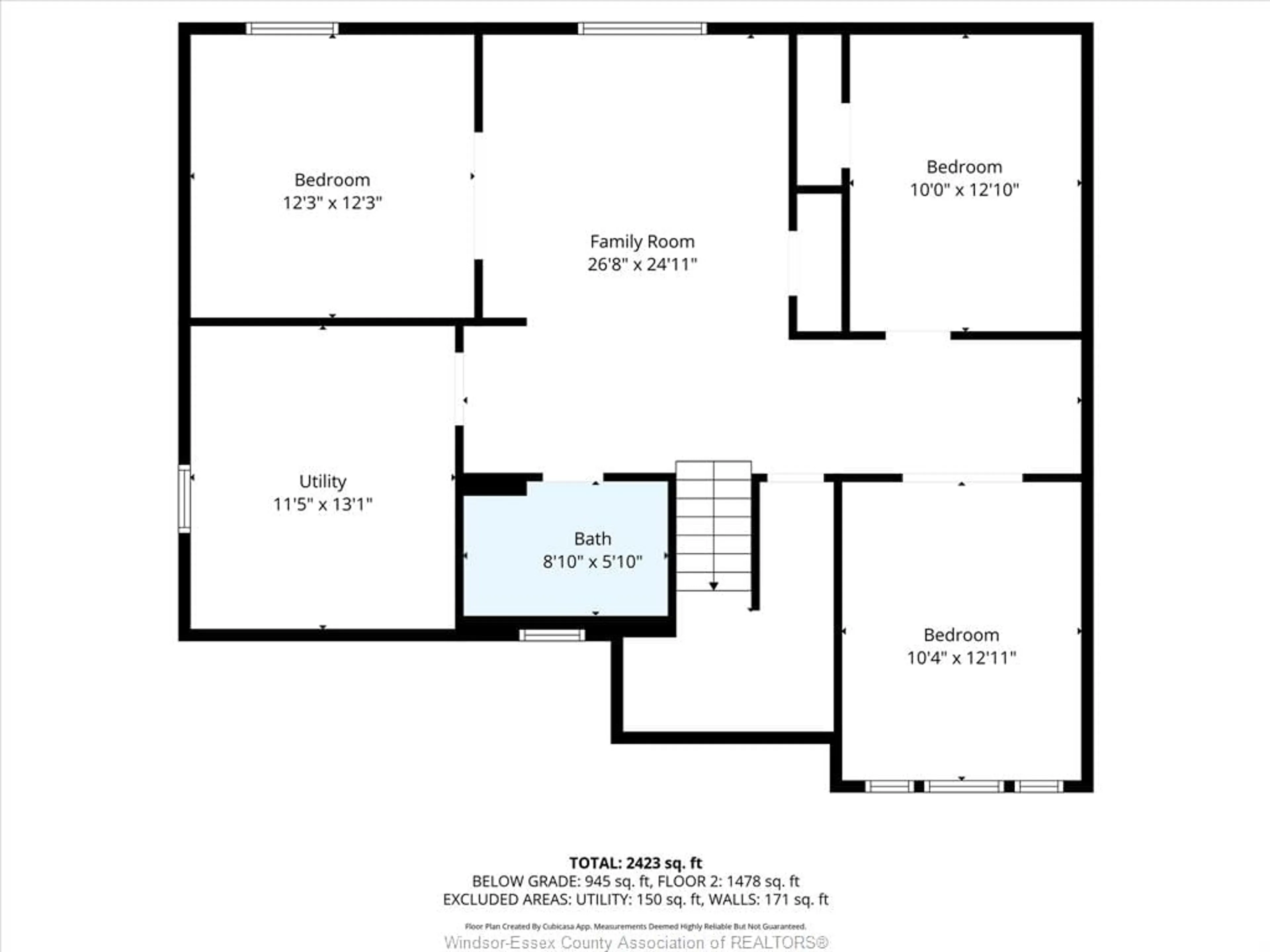 Floor plan for 9 HAZEL, Kingsville Ontario N9Y 0A8