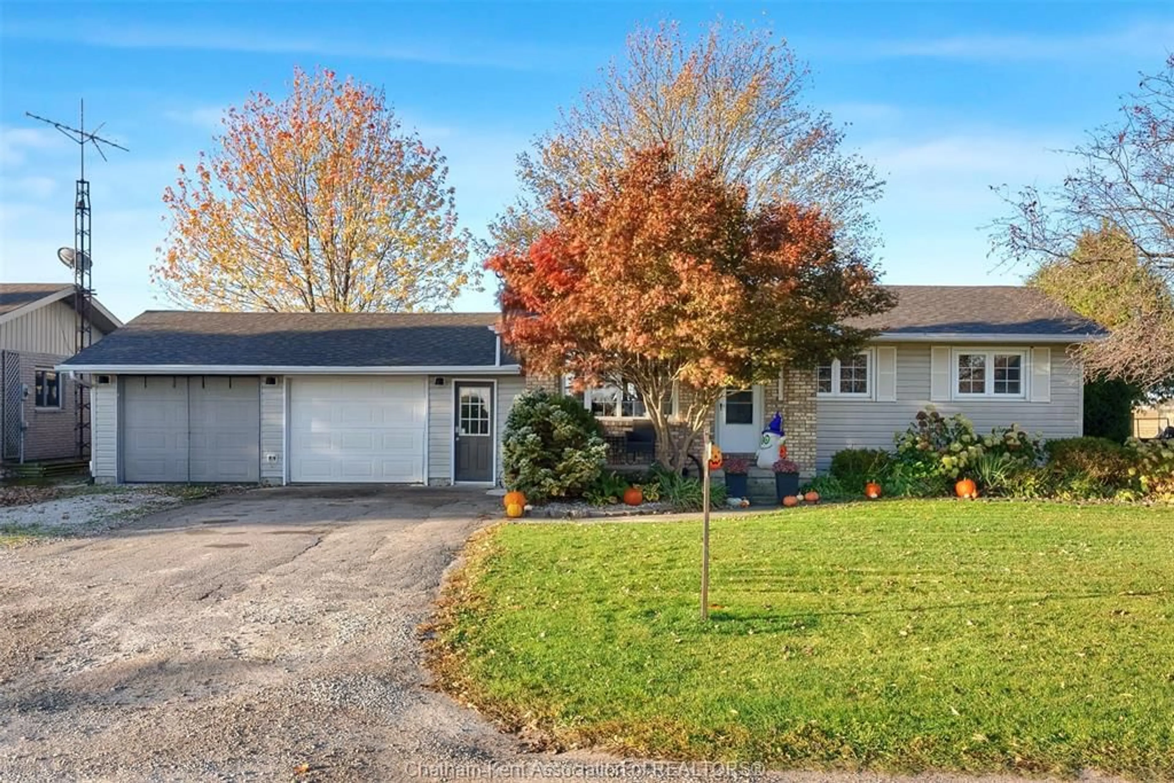 Home with vinyl exterior material, street for 23990 WINTER LINE Rd, Pain Court Ontario N0P 1Z0