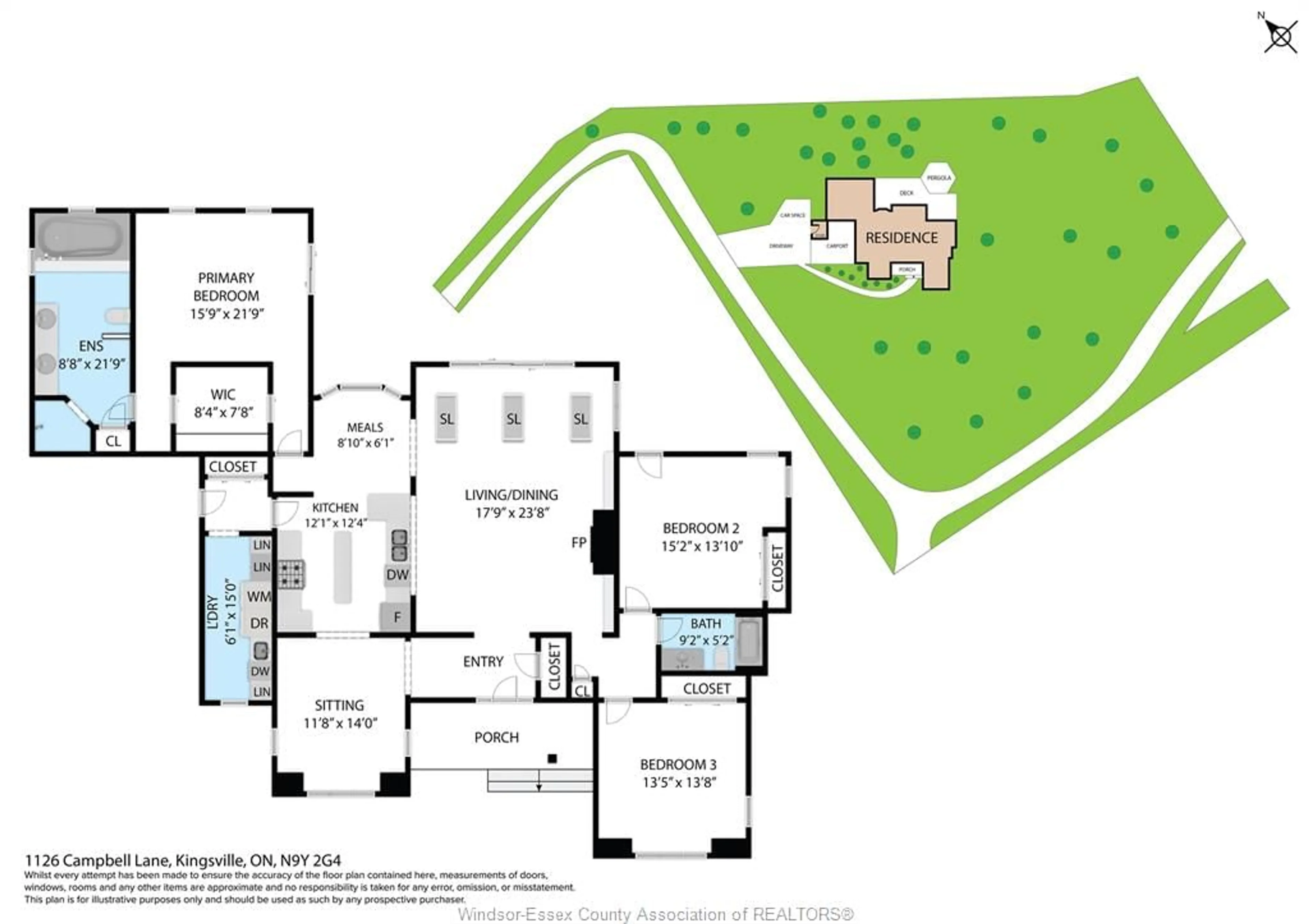 Floor plan for 1126 Campbell Lane, Kingsville Ontario N9Y 2G4