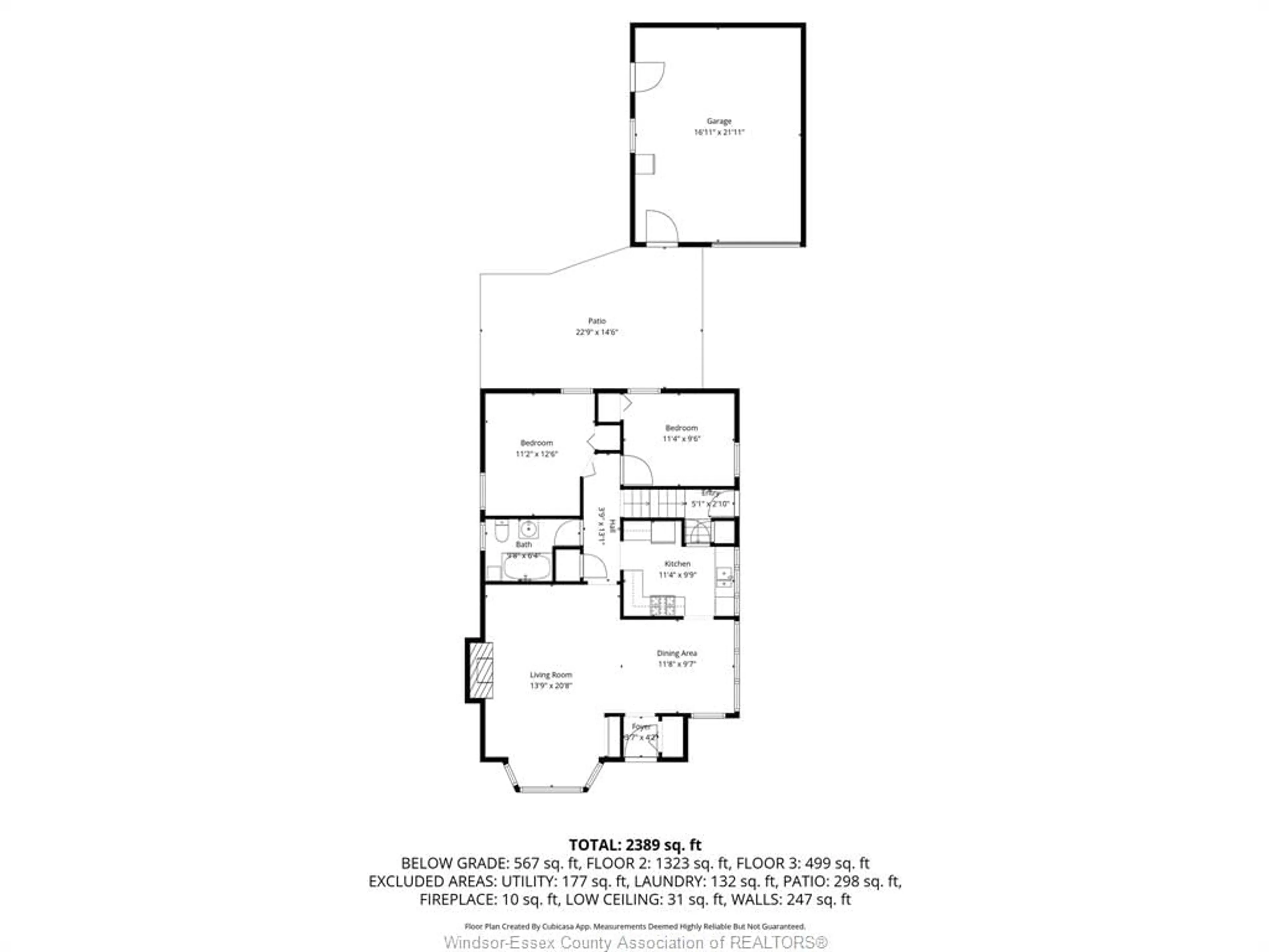Floor plan for 1990 YPRES, Windsor Ontario N8W 1S8