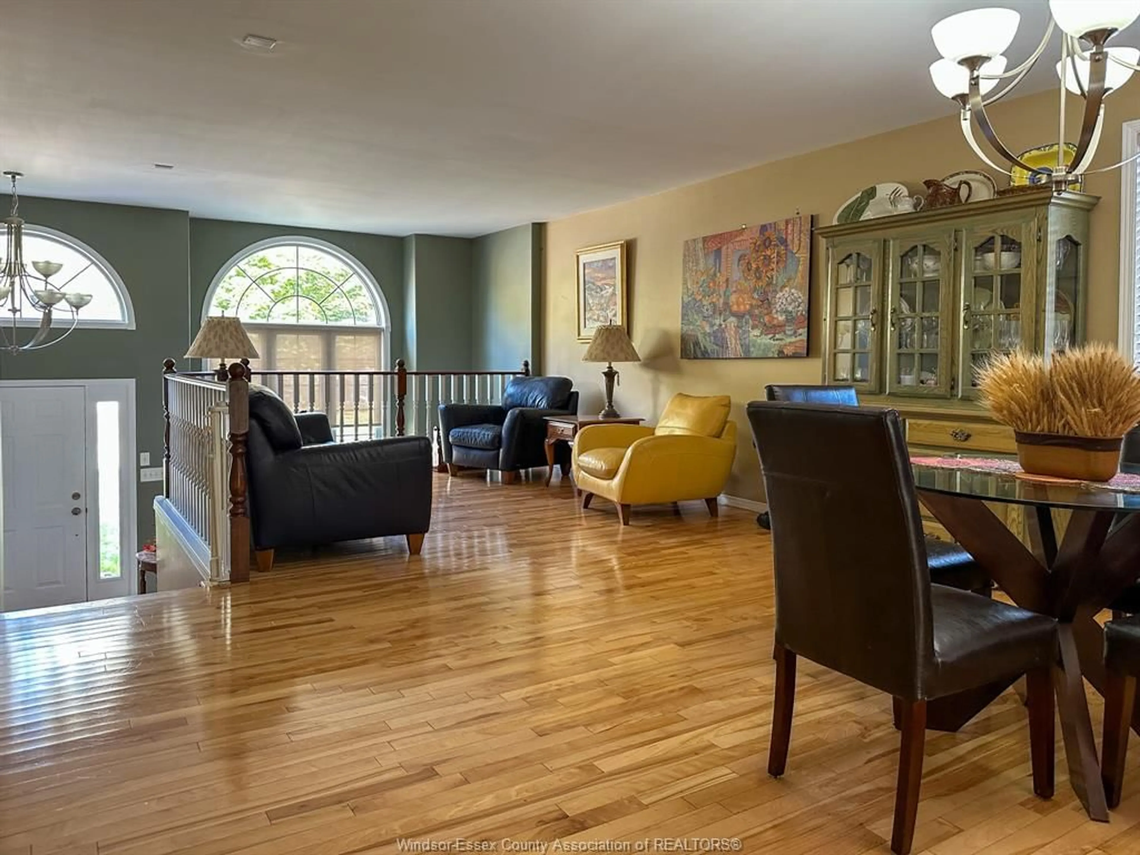 Living room with furniture, wood/laminate floor for 1353 ARMANDA, Windsor Ontario N9C 3W8