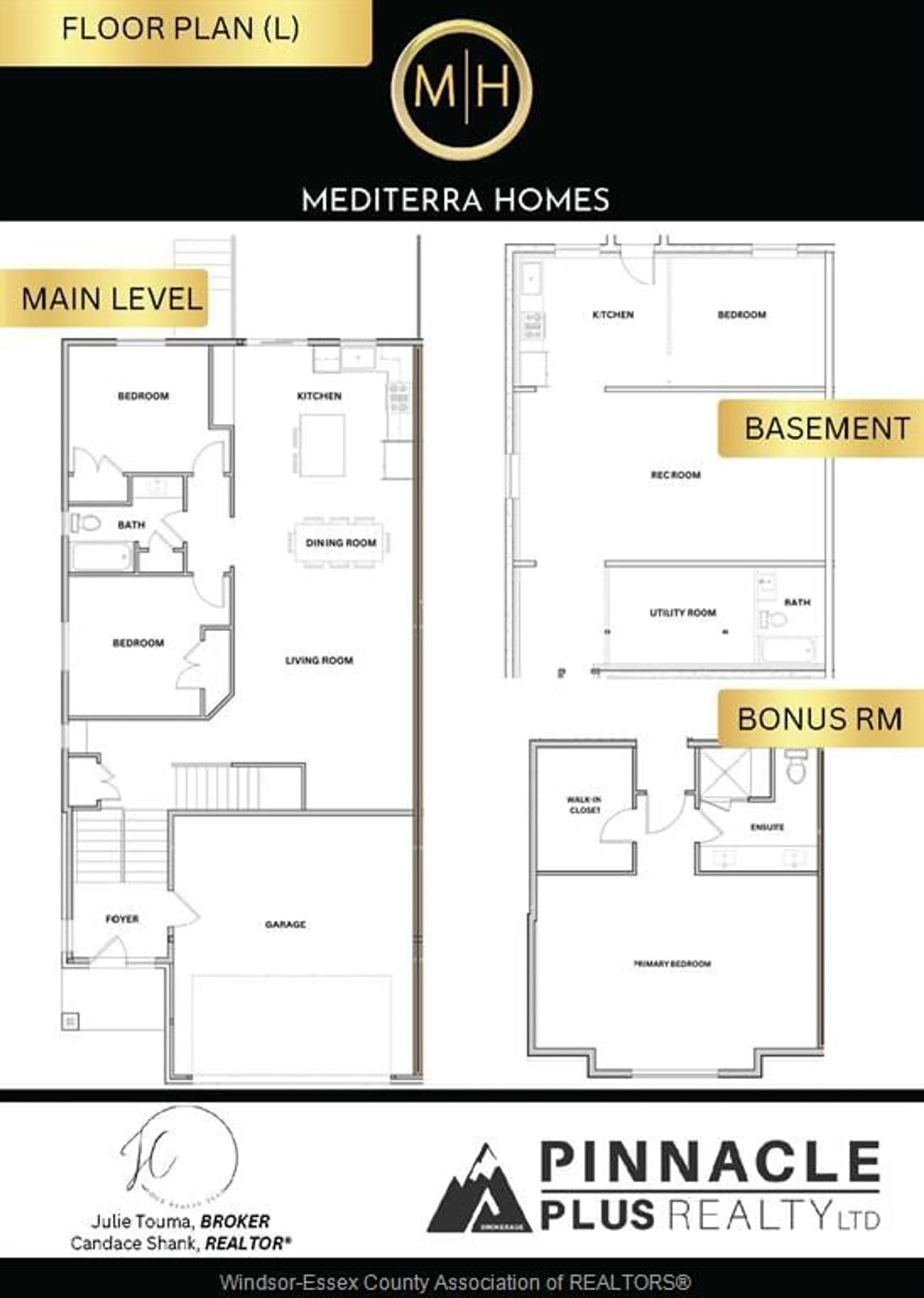 Floor plan for 348 MAYRAND St, LaSalle Ontario N9J 0E7