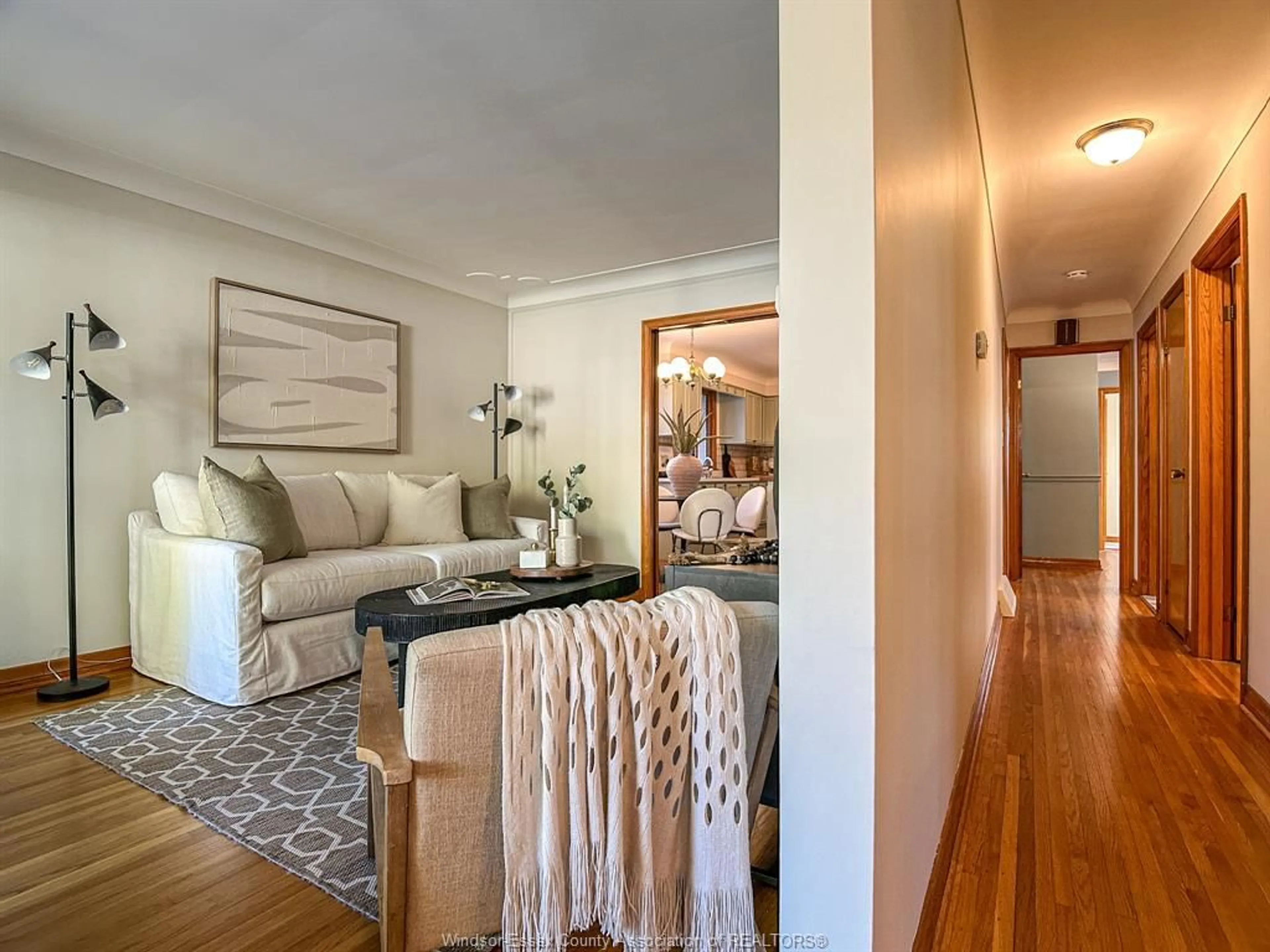 Living room with furniture, wood/laminate floor for 1663 ALEXIS, Windsor Ontario N8Y 4P3