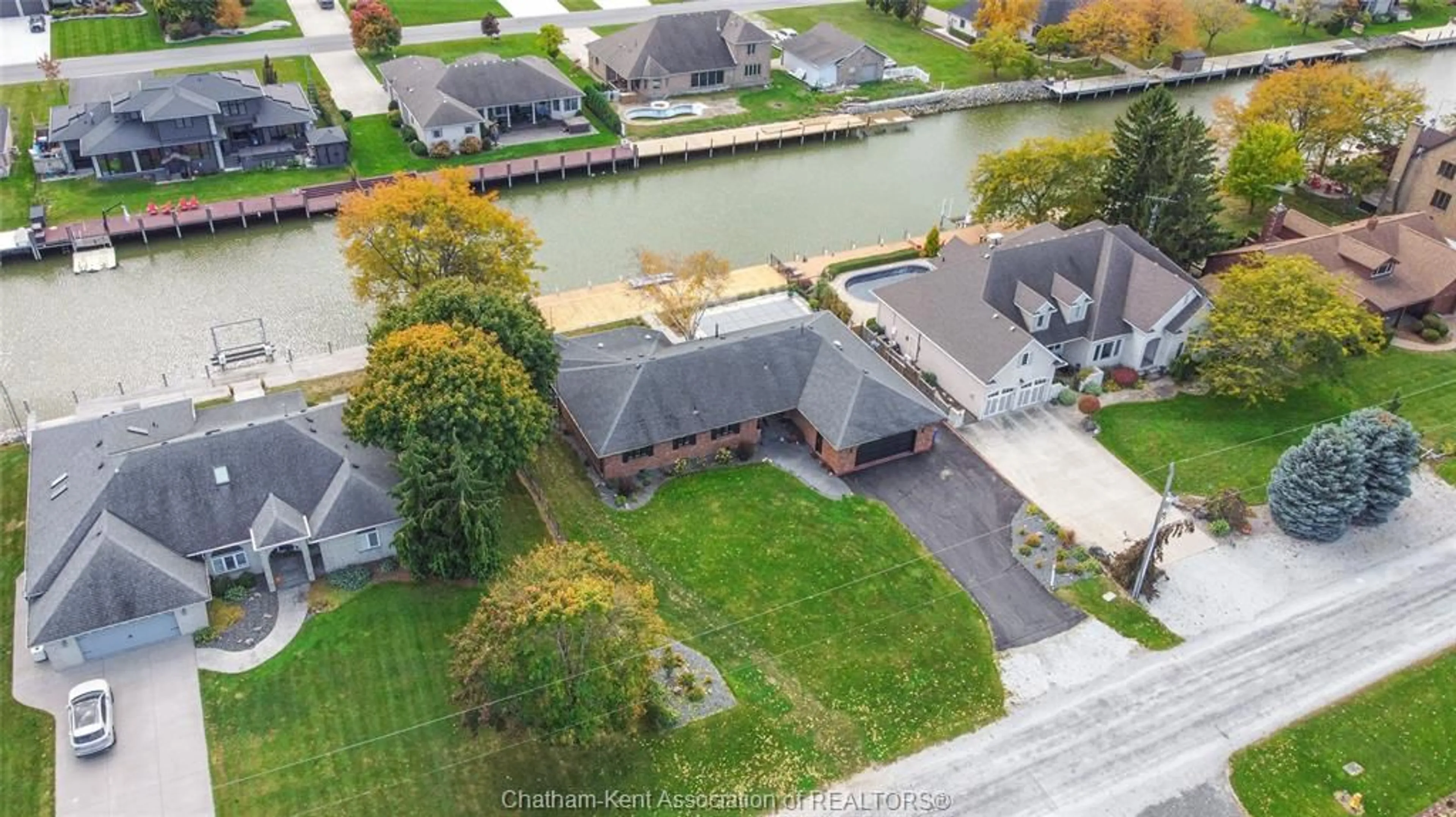 A pic from outside/outdoor area/front of a property/back of a property/a pic from drone, water/lake/river/ocean view for 19165 BLUE WATER Ave, Lighthouse Cove Ontario N0P 2L0