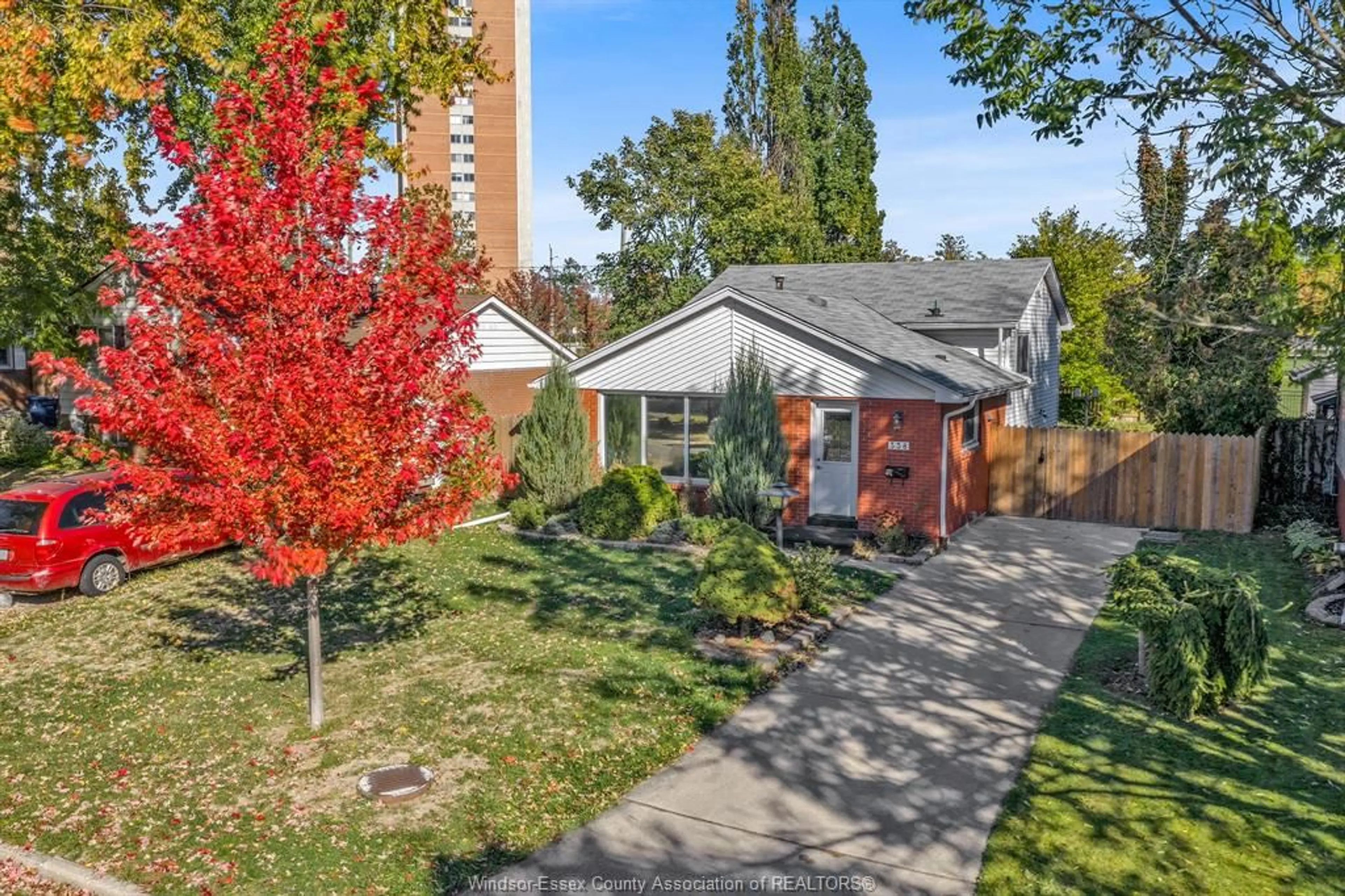 Home with brick exterior material, street for 338 CARLING Cres, Windsor Ontario N8S 3X8