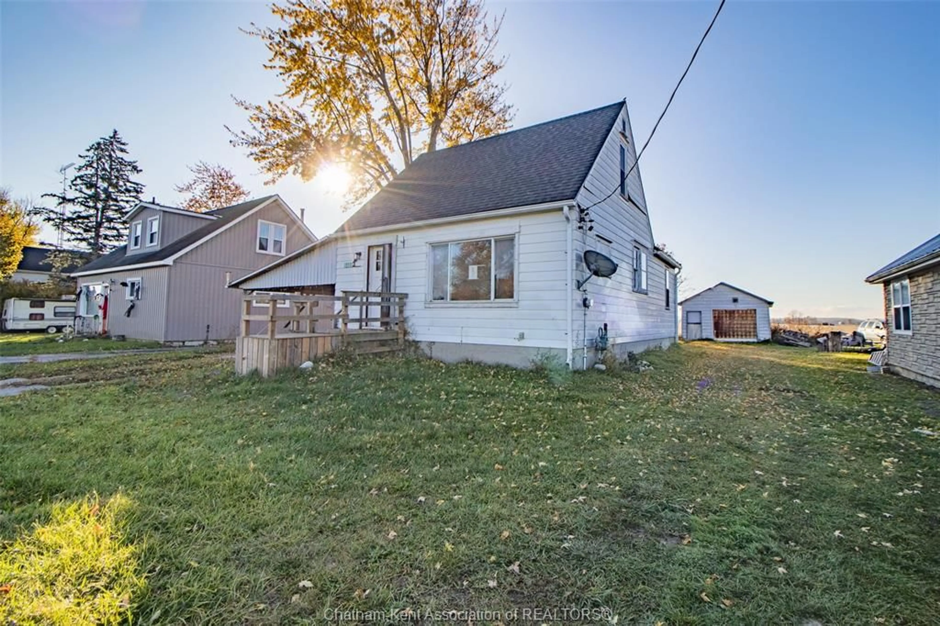 A pic from outside/outdoor area/front of a property/back of a property/a pic from drone, street for 6465 Moore Street ..., Brooke-Alvinston Ontario N0N 1K0