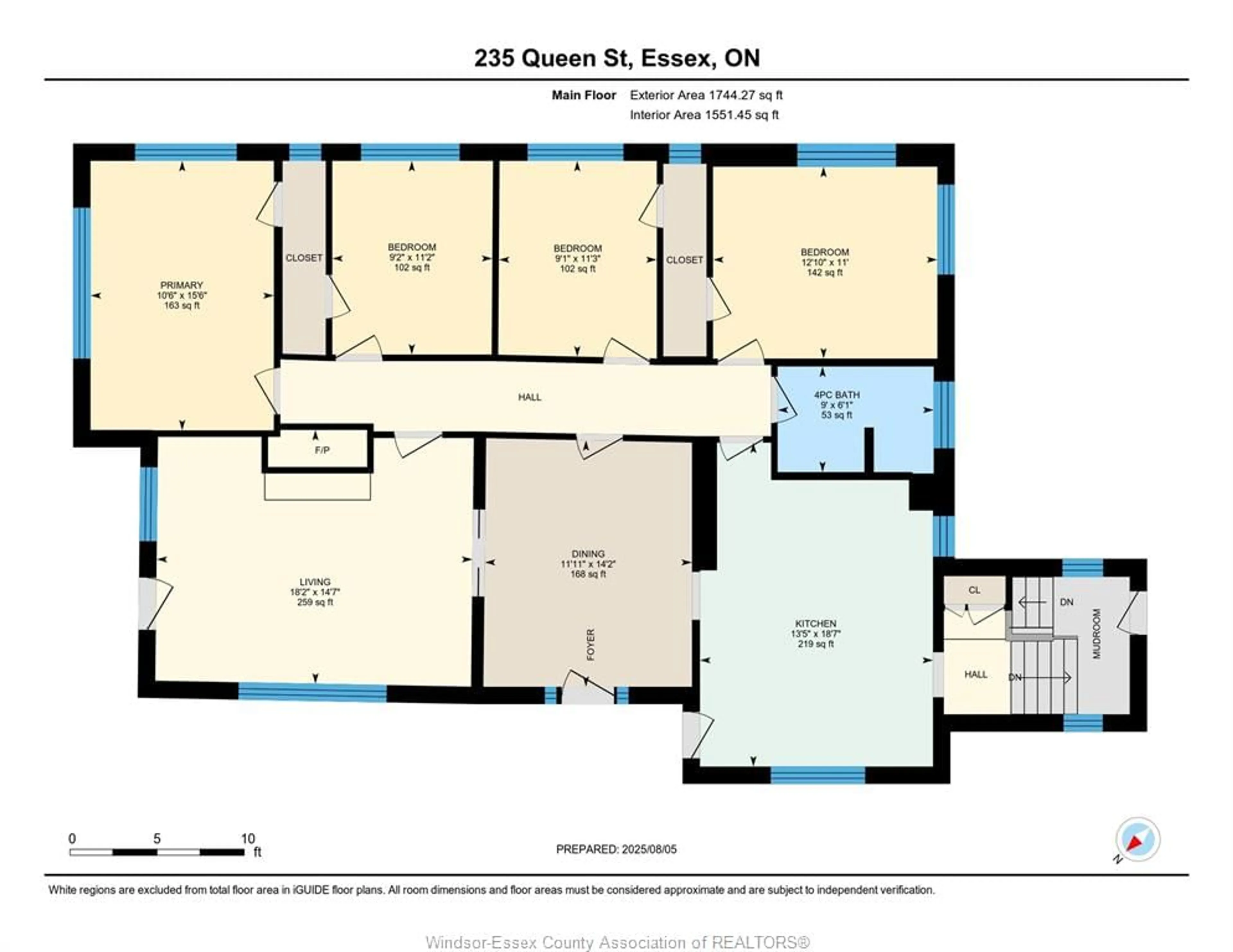 Floor plan for 235 Queen St, Harrow Ontario N0R 1G0