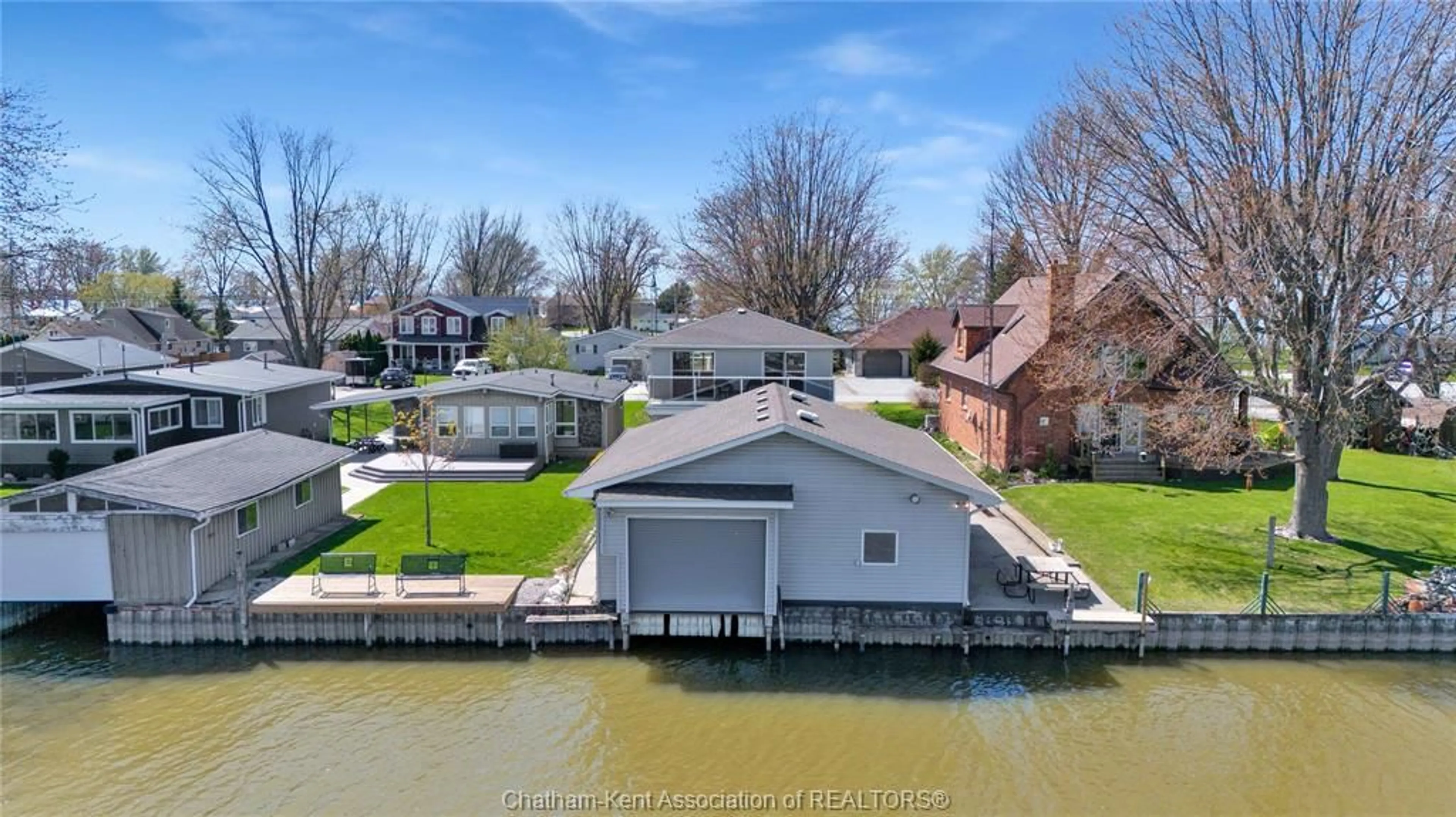 A pic from outside/outdoor area/front of a property/back of a property/a pic from drone, water/lake/river/ocean view for 140 CANAL Rd, Lighthouse Cove Ontario N0P 2L0