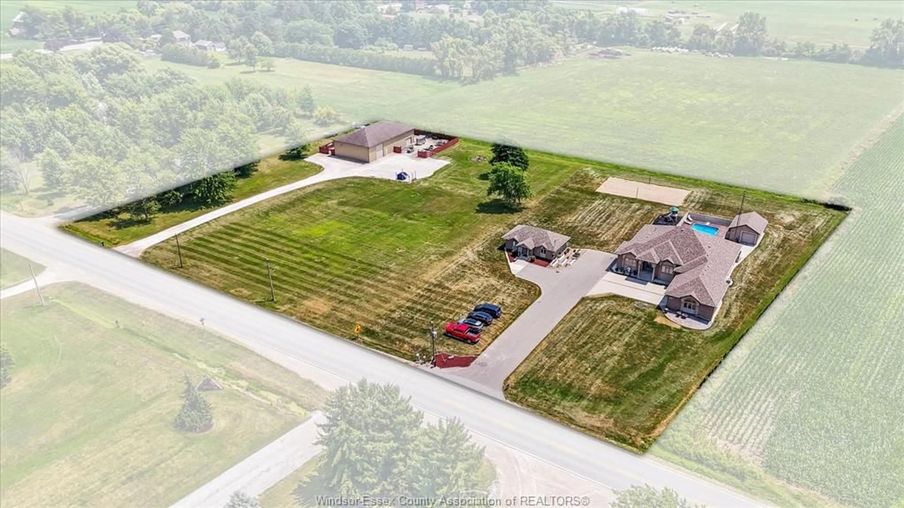 A pic from outside/outdoor area/front of a property/back of a property/a pic from drone, unknown for 20 COUNTY RD 29, Kingsville Ontario N0R 1B0