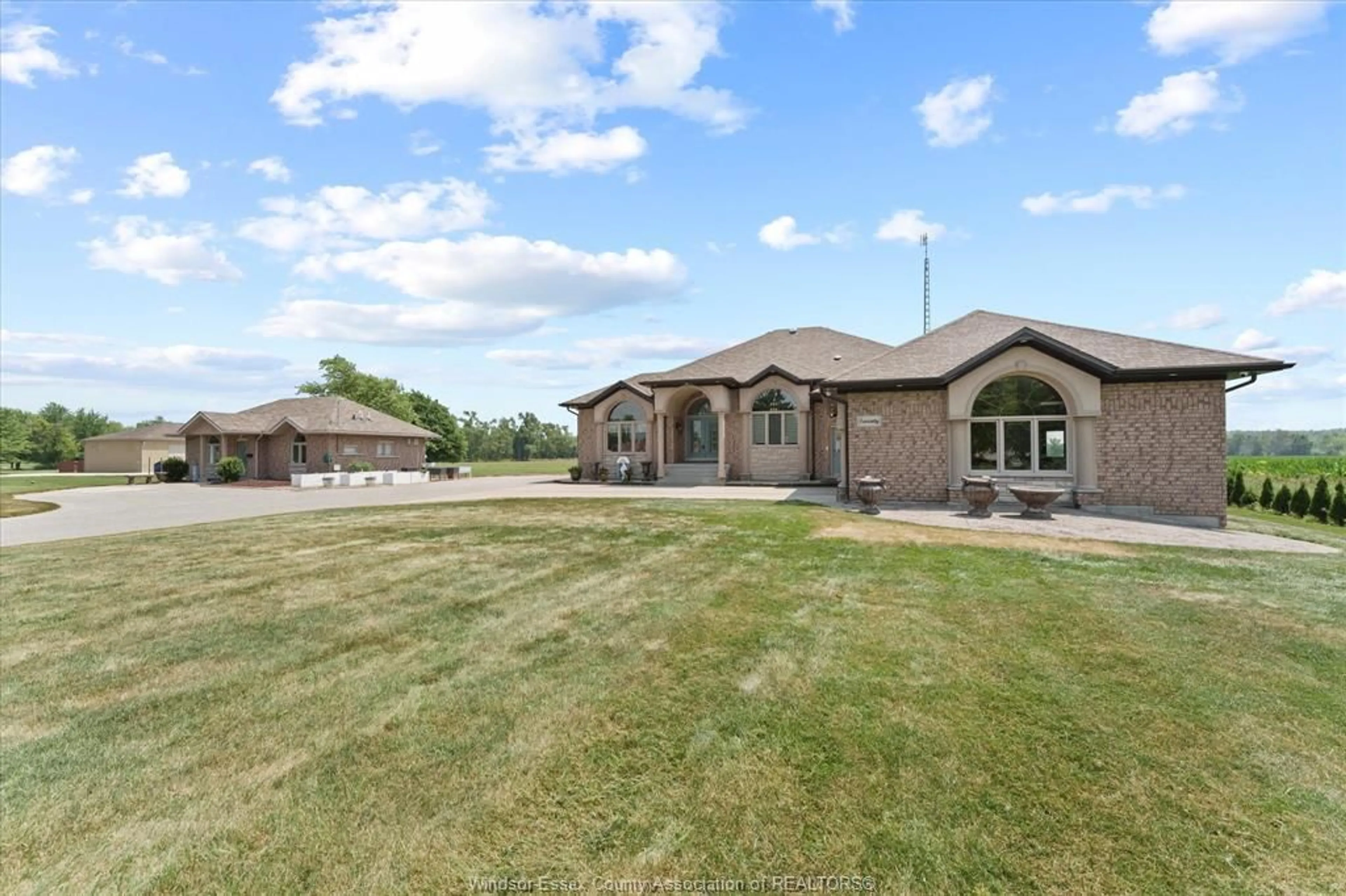 A pic from outside/outdoor area/front of a property/back of a property/a pic from drone, water/lake/river/ocean view for 20 COUNTY RD 29, Kingsville Ontario N0R 1B0