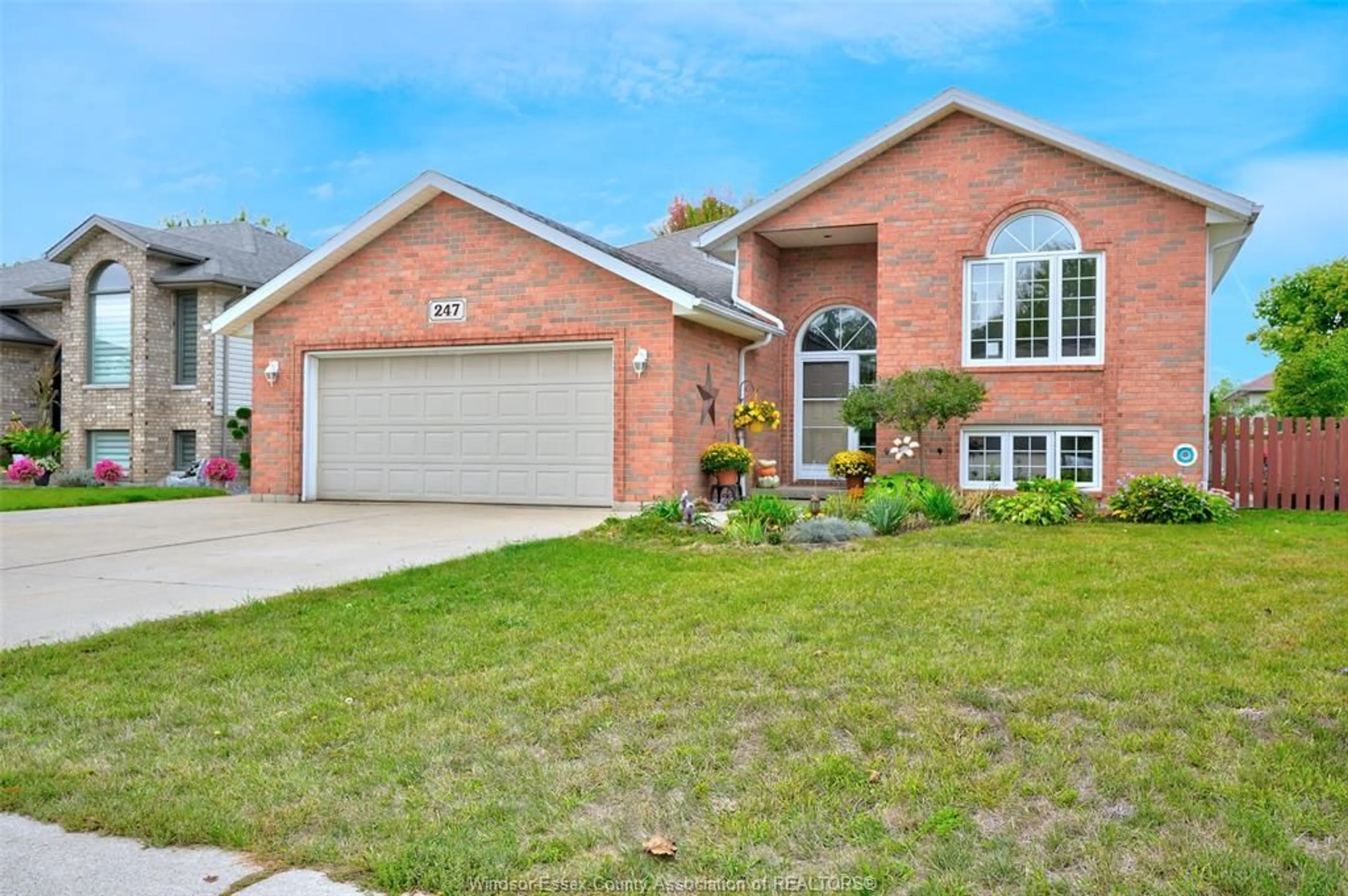 Home with brick exterior material, street for 247 WILLOW-WOOD, Lakeshore Ontario N8L 1E3