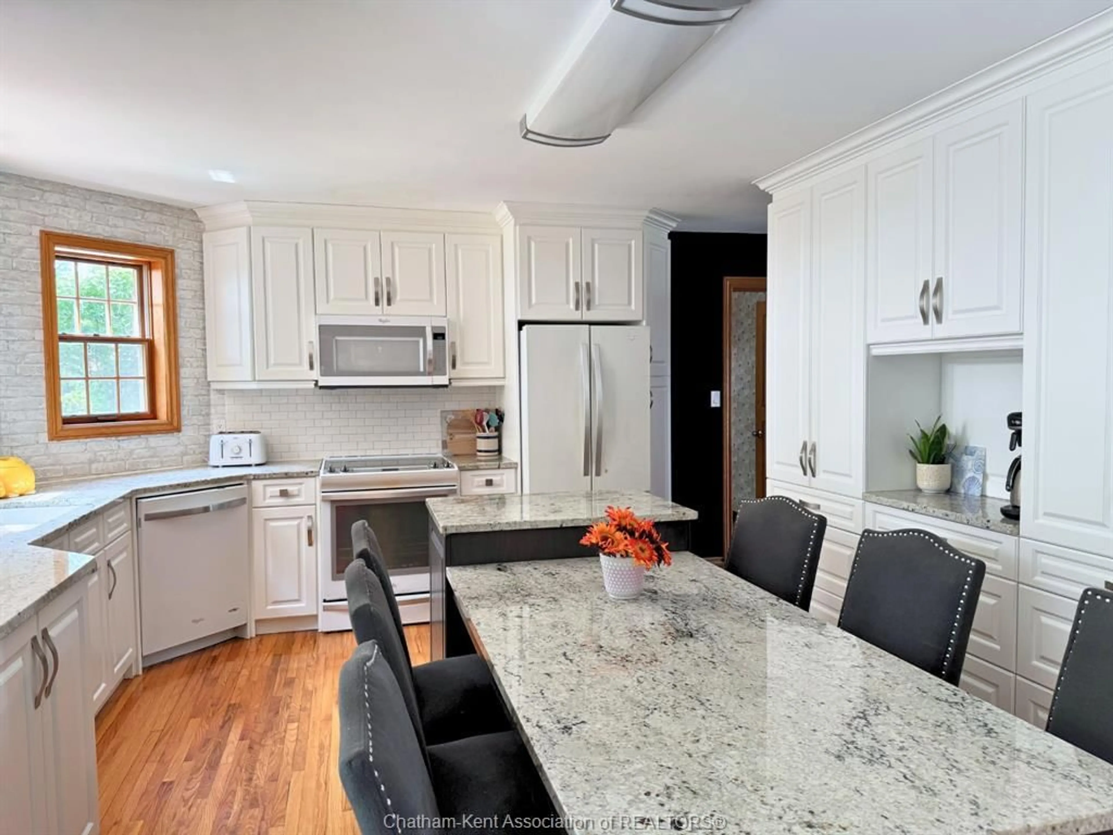 Open concept kitchen, ceramic/tile floor for 19196 Douglas Rd, Cedar Springs Ontario N0P 1A0
