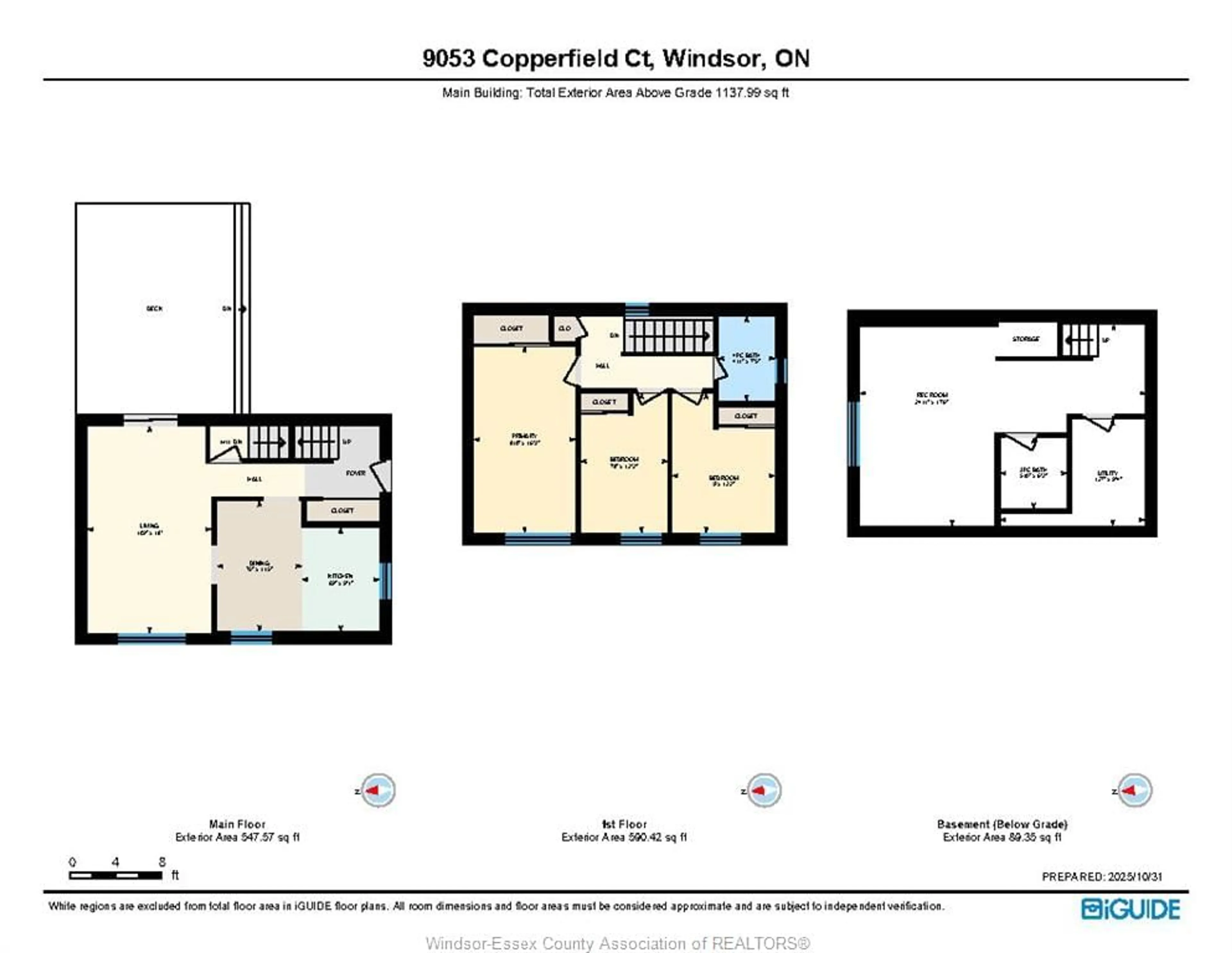 Floor plan for 9053 COPPERFIELD Crt, Windsor Ontario N8S 4H2