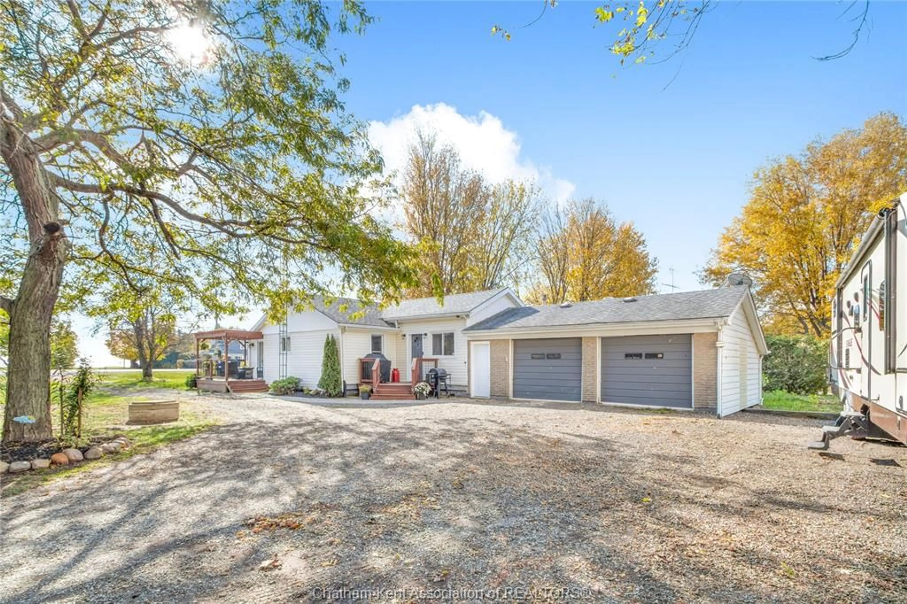 A pic from outside/outdoor area/front of a property/back of a property/a pic from drone, street for 19656 FOUR ROD Rd, Dealtown Ontario N0P 1A0