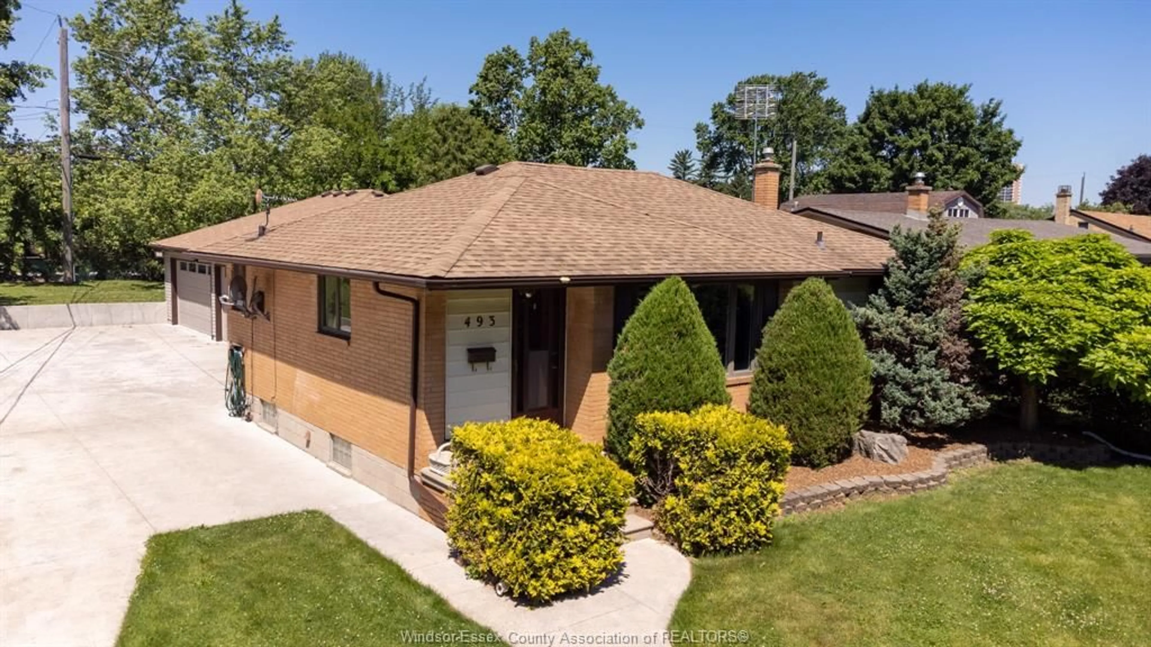 Home with brick exterior material, street for 493 BERTHA, Windsor Ontario N8P 1B6