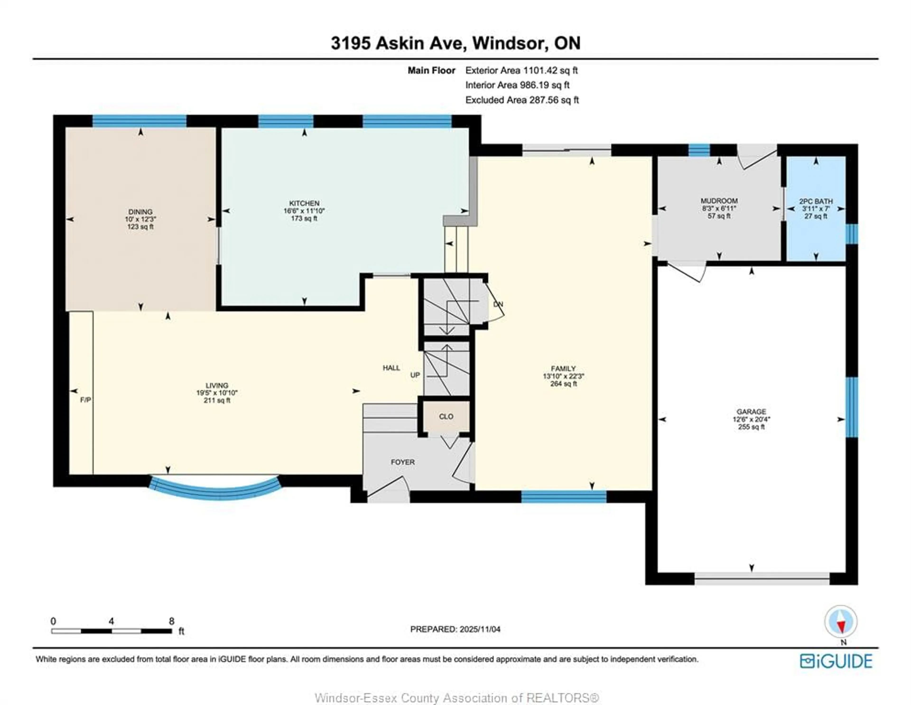 Floor plan for 3195 Askin, Windsor Ontario N9E 3J4