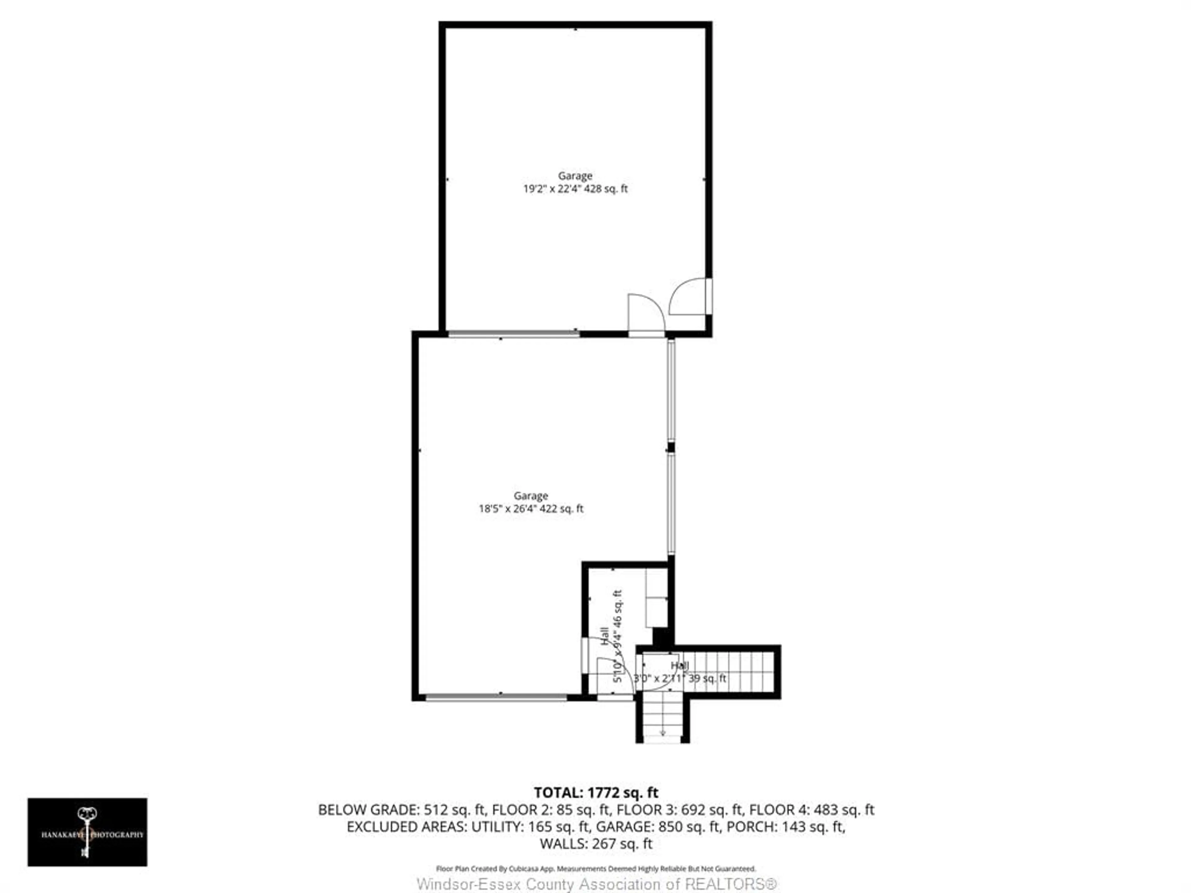 Floor plan for 130 St James, Essex Ontario N8M 1E8