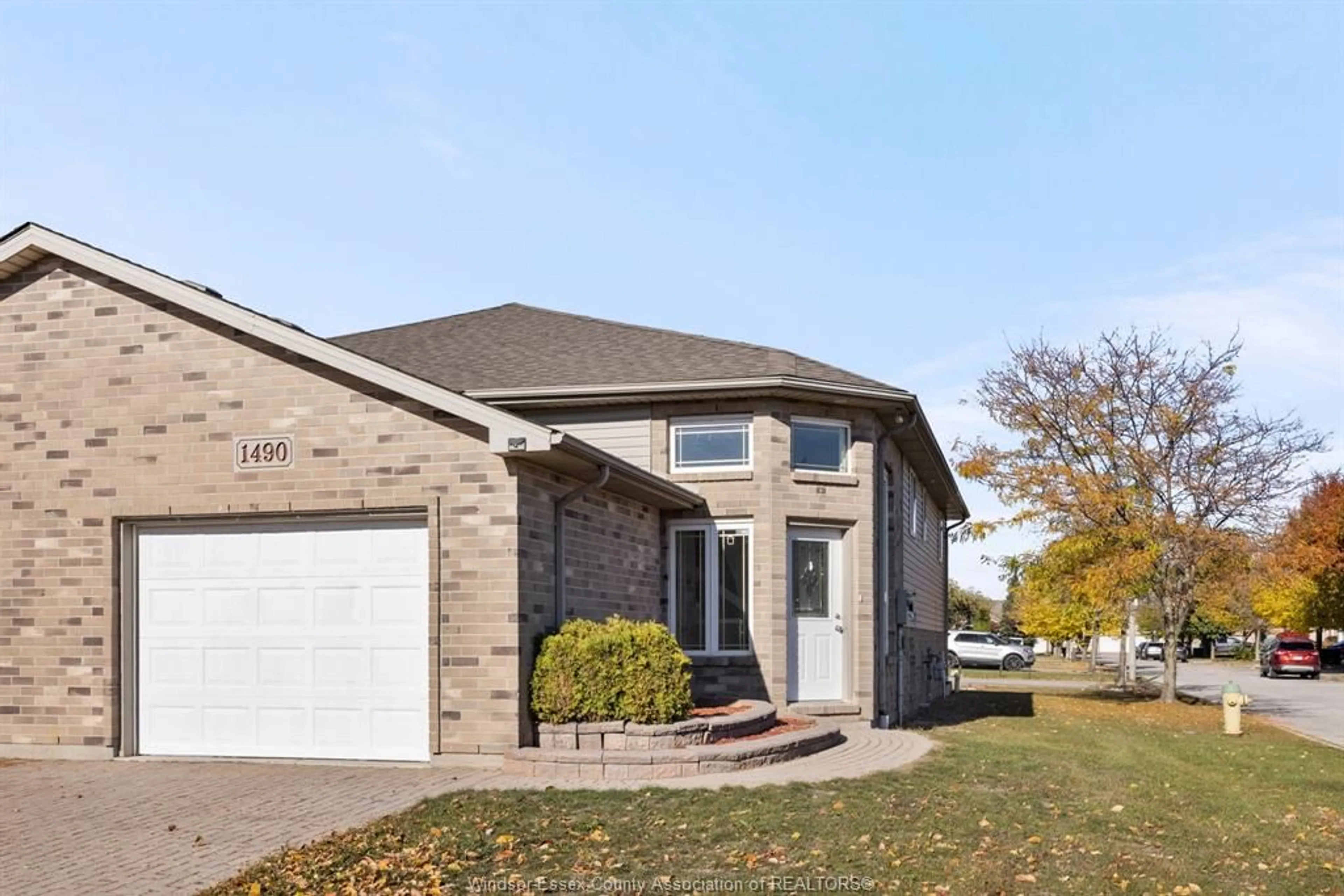 Home with brick exterior material, street for 1490 HIGHNOON, Windsor Ontario N9G 3B6