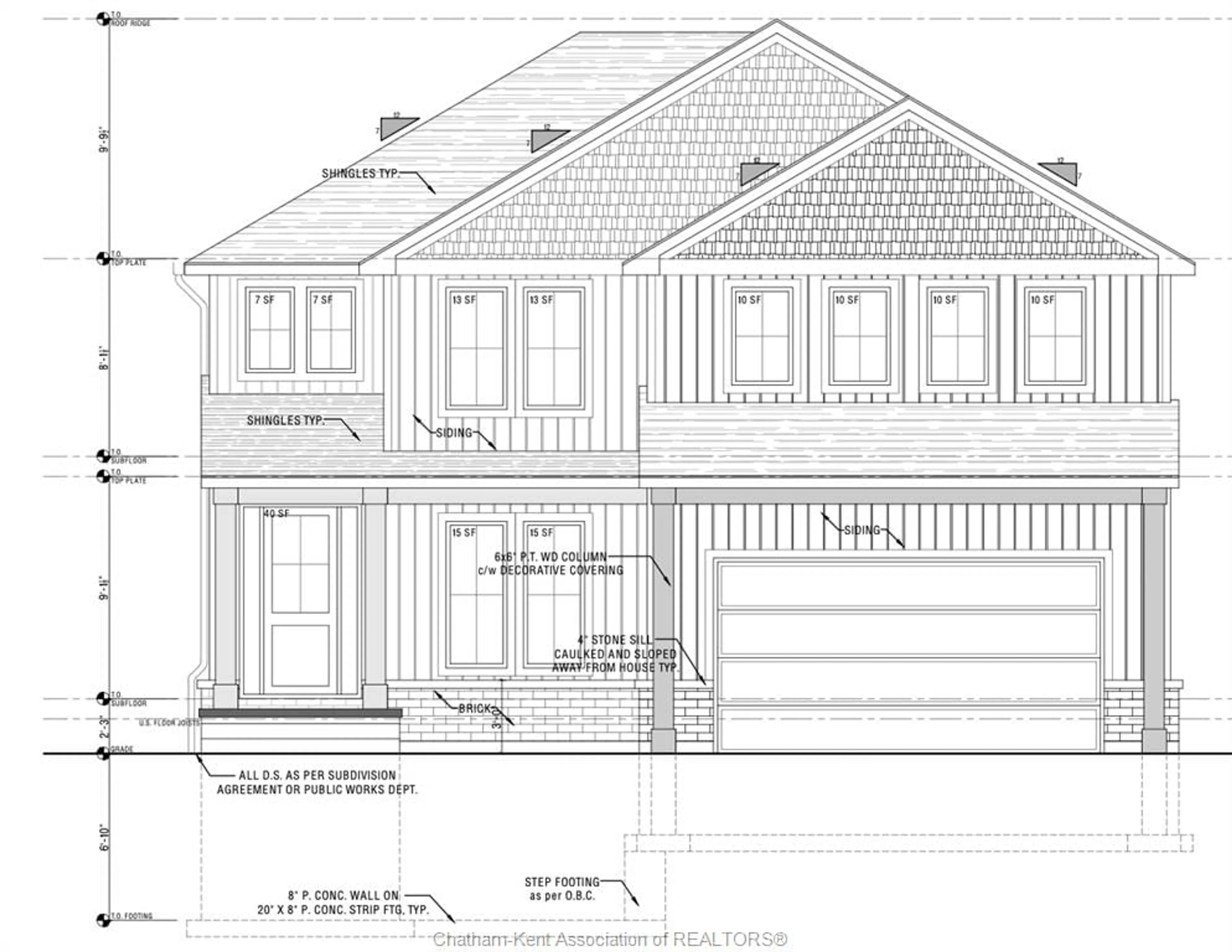 Floor plan for 18 Rosewood Cres, Chatham Ontario N7M 0V4
