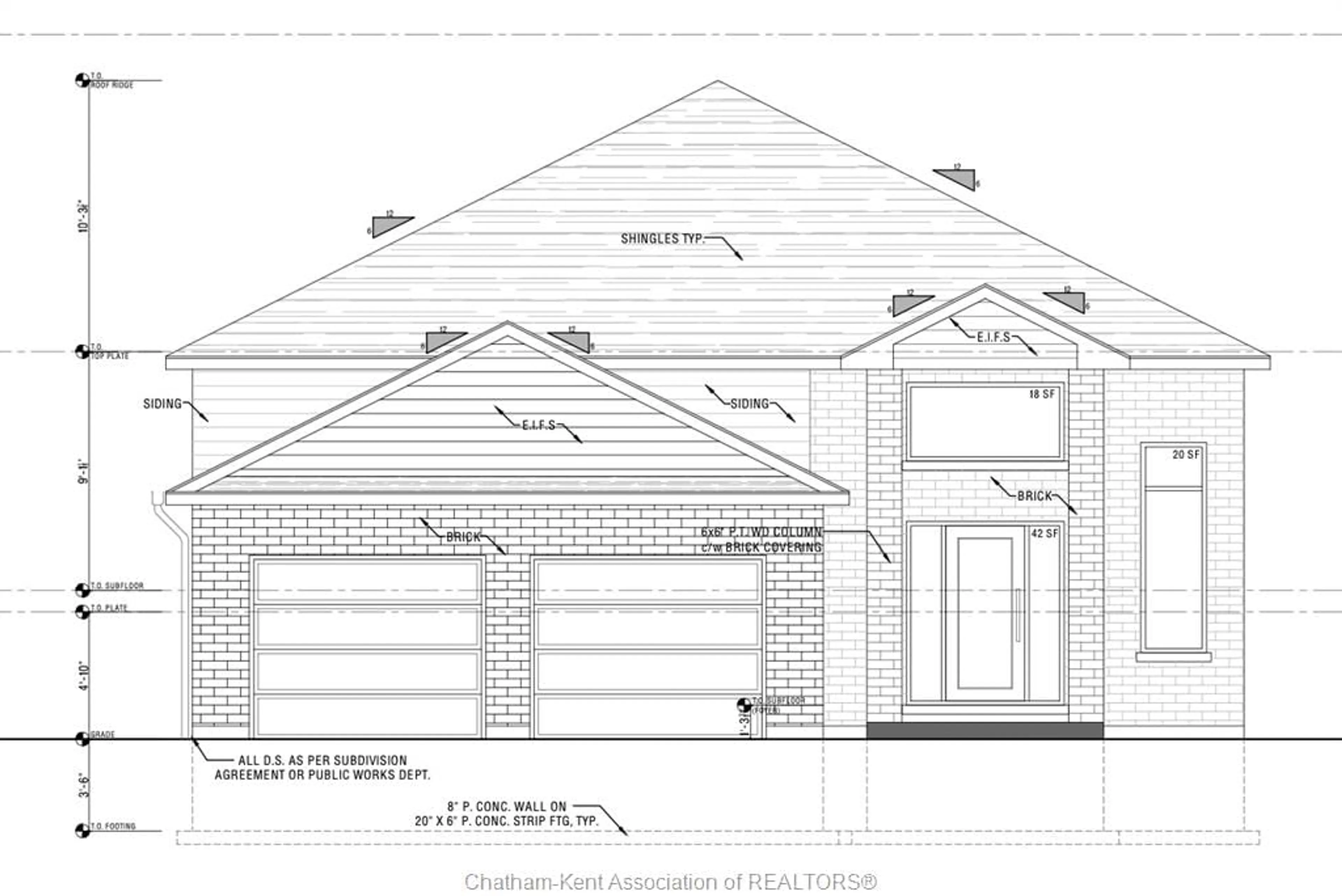 Home with brick exterior material, building for 64 Cherry Blossom Trail, Chatham Ontario N7L 0H3
