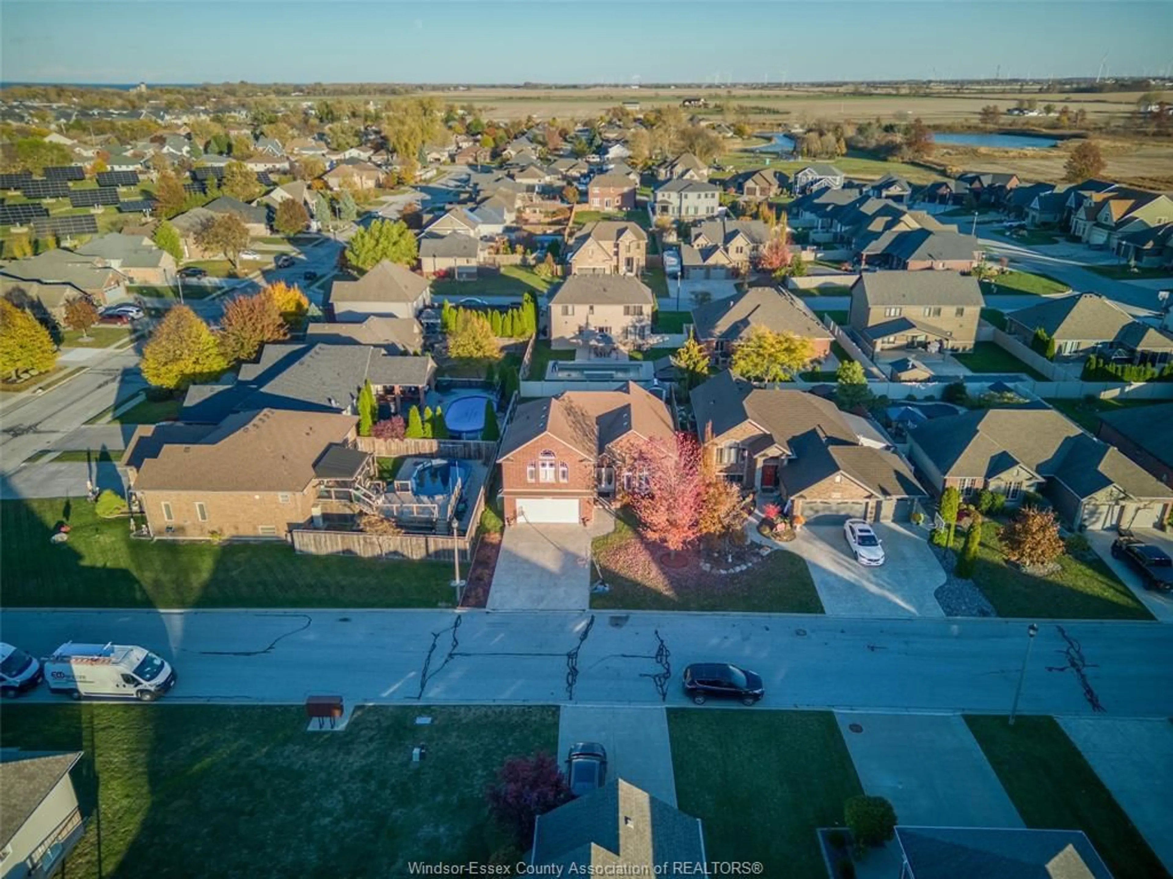 A pic from outside/outdoor area/front of a property/back of a property/a pic from drone, street for 242 DONALD Cres, Belle River Ontario N0R 1A0