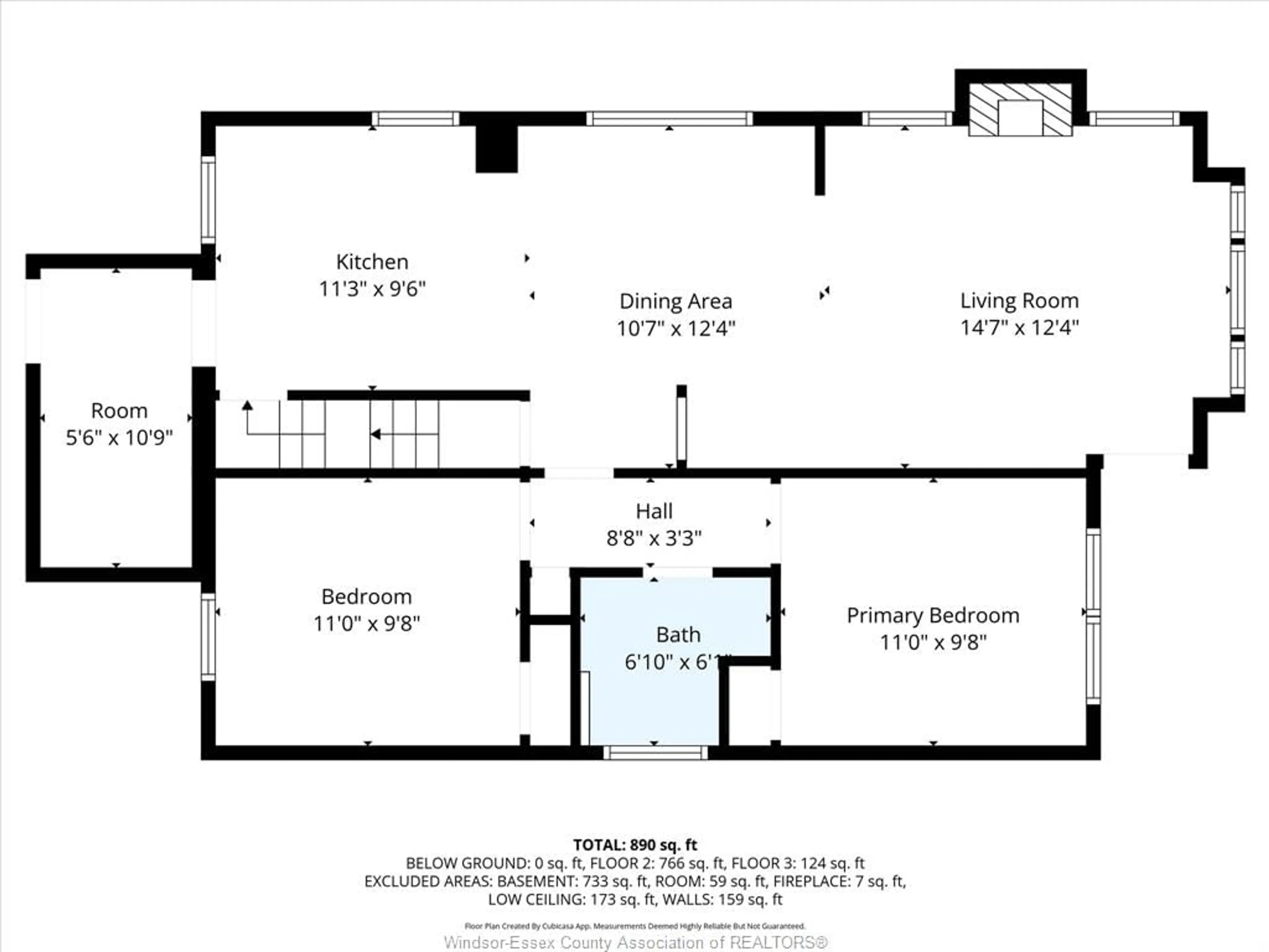 Floor plan for 1571 DOUGALL Ave, Windsor Ontario N8X 1S2