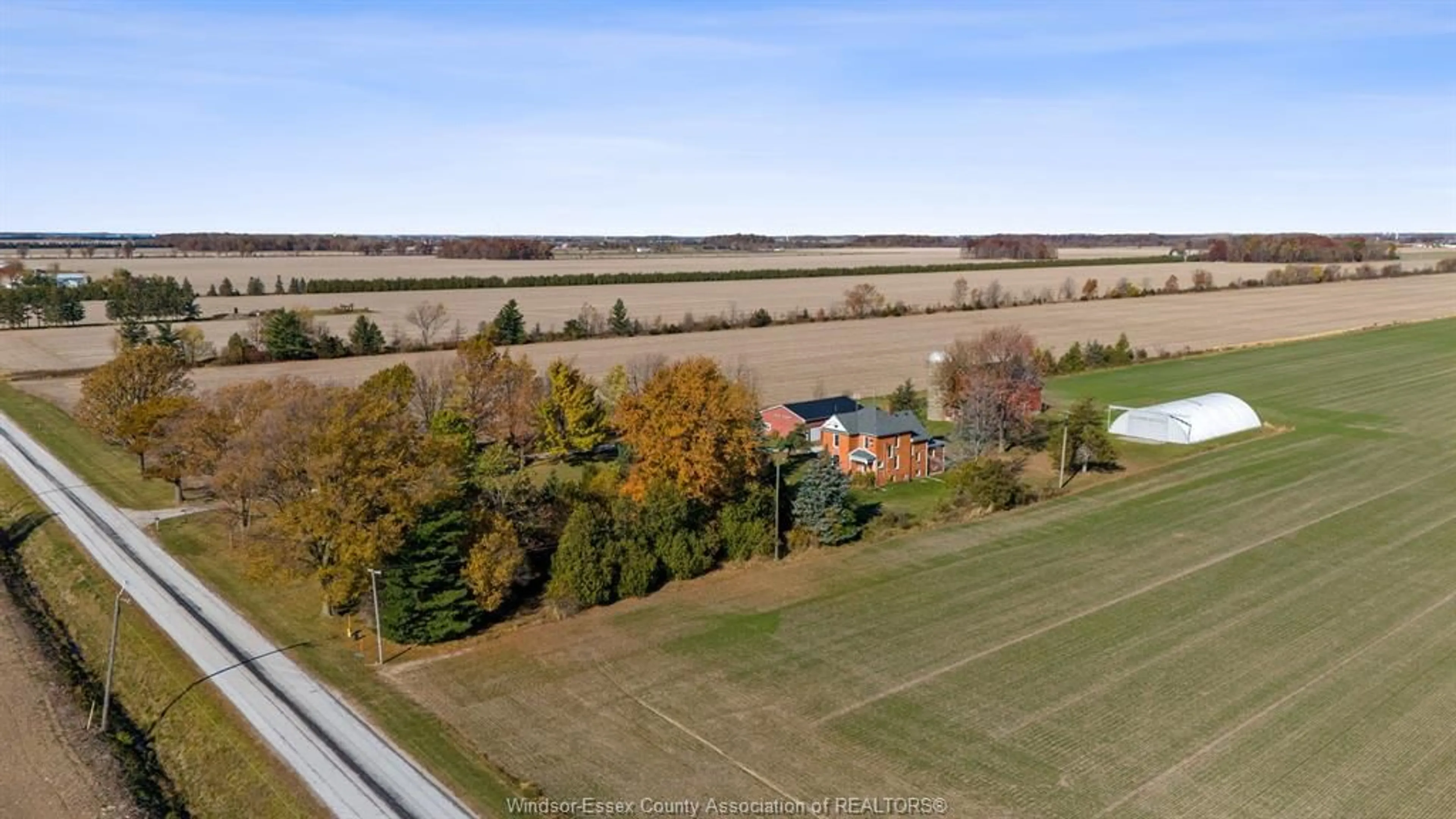 A pic from outside/outdoor area/front of a property/back of a property/a pic from drone, water/lake/river/ocean view for 1831 MERSEA ROAD 10, Leamington Ontario N0P 2J0