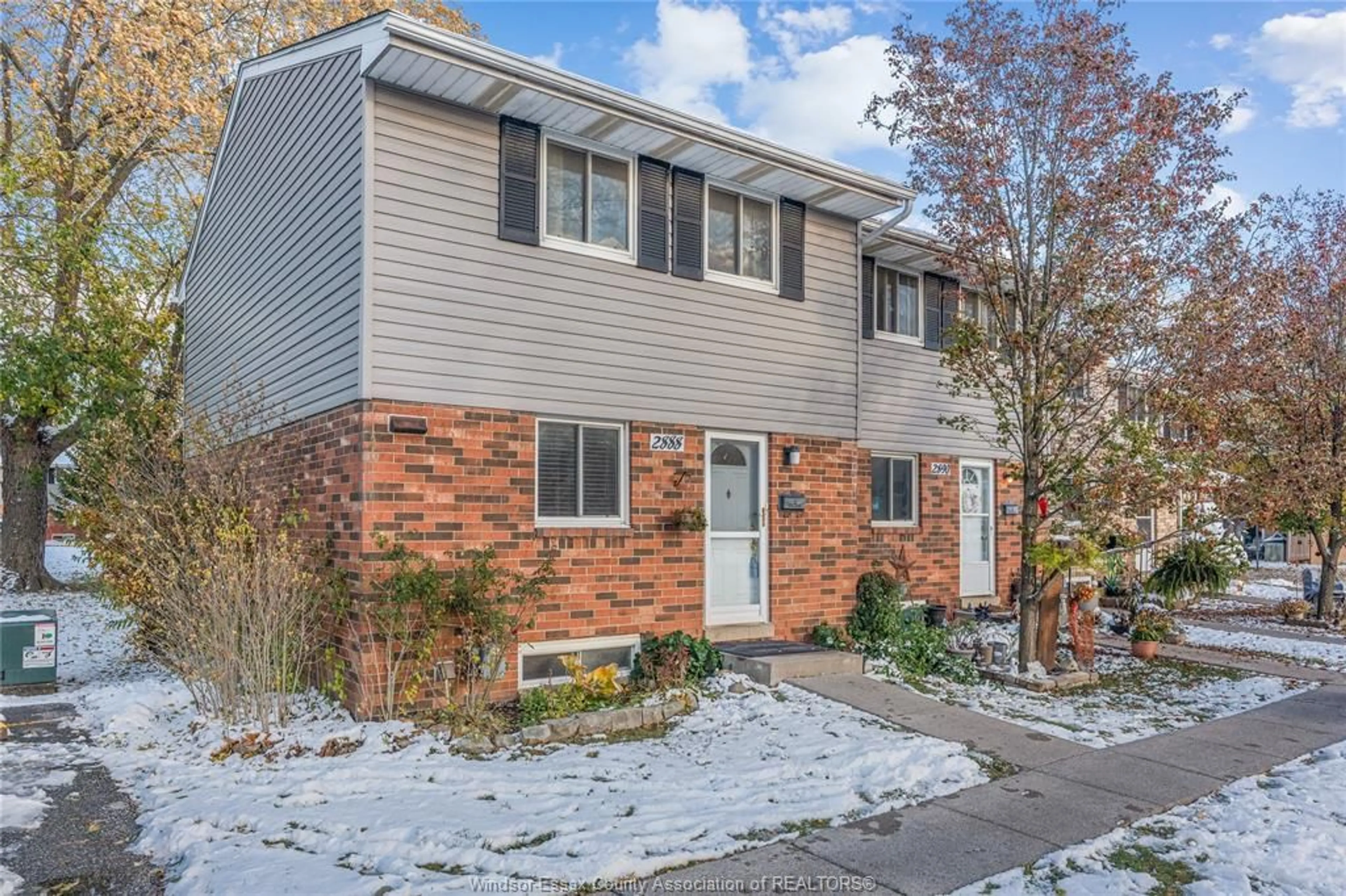 Home with brick exterior material, street for 2888 MEADOWBROOK Lane #44, Windsor Ontario N8T 3C3