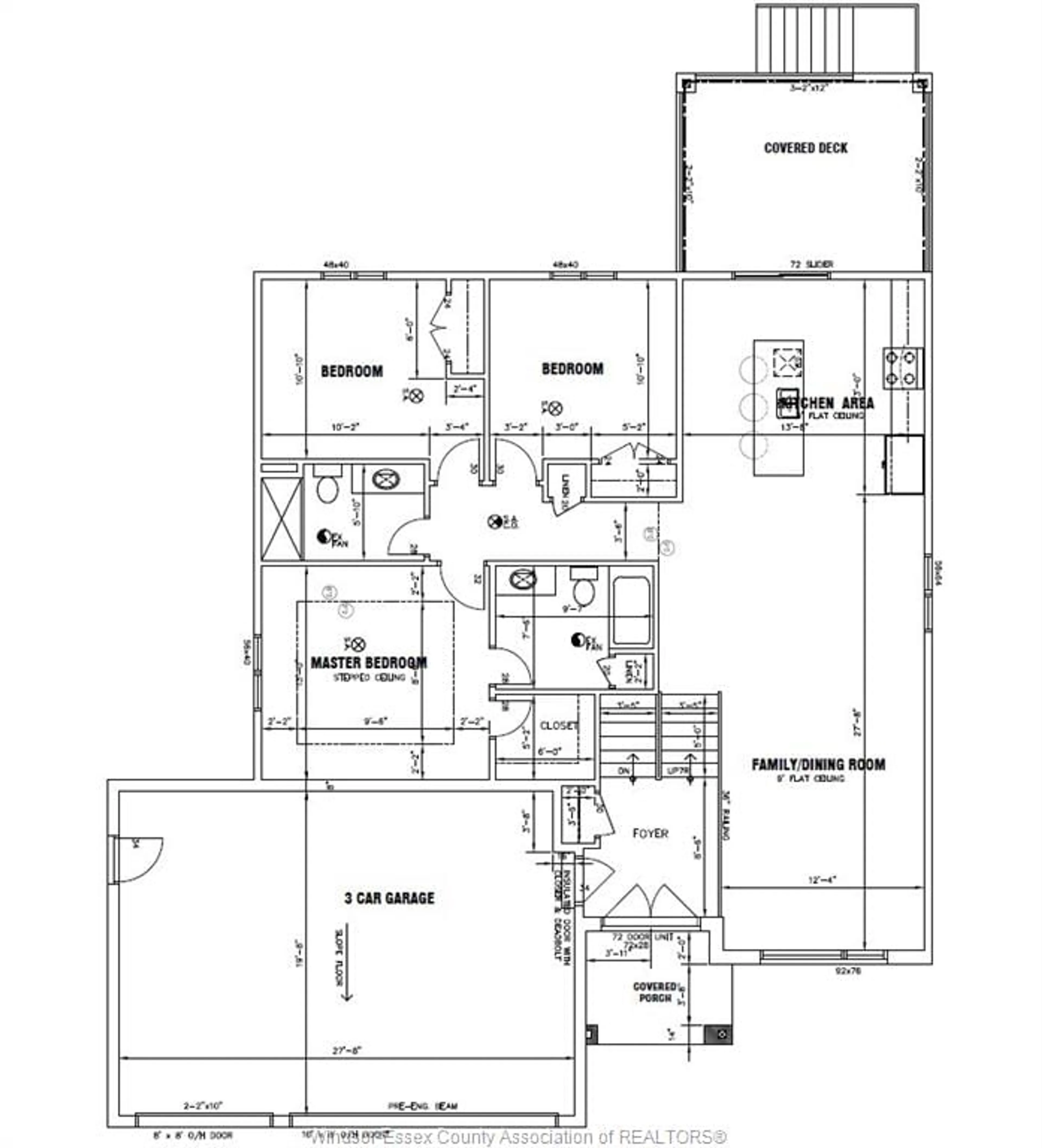 Floor plan for LOT 10 DUCHARME, Essex Ontario N0R 1J0