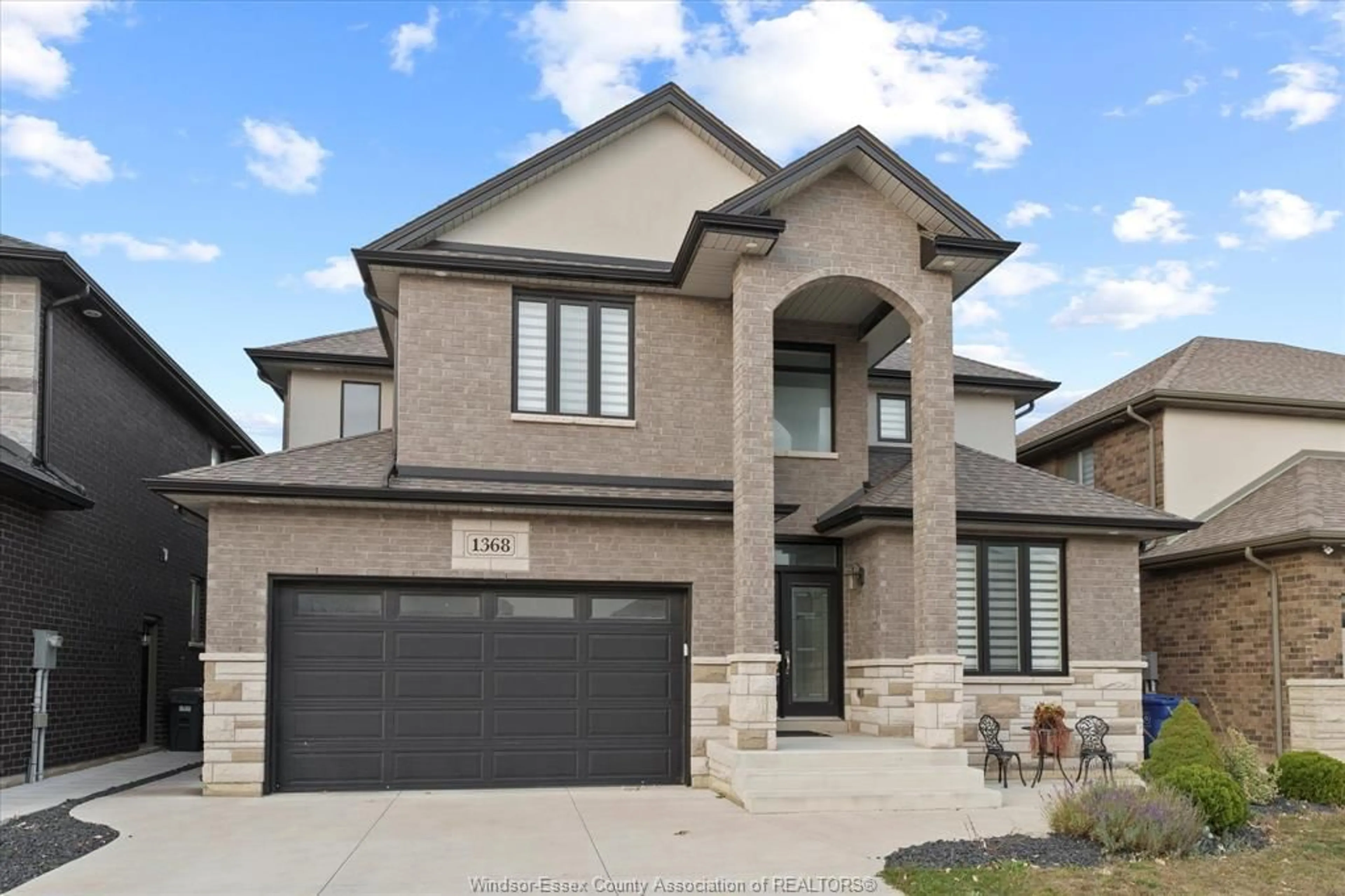 Home with brick exterior material, street for 1368 HELSINKI Crt, Windsor Ontario N9G 2H4