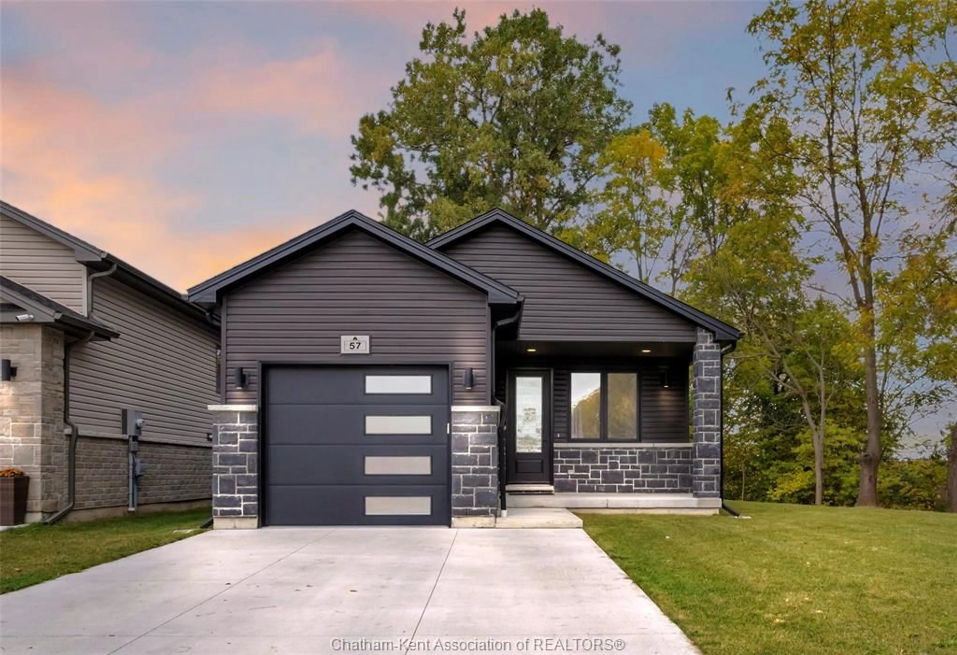 Home with brick exterior material, street for 57 BAFFIN Way, Chatham Ontario N7L 0C4