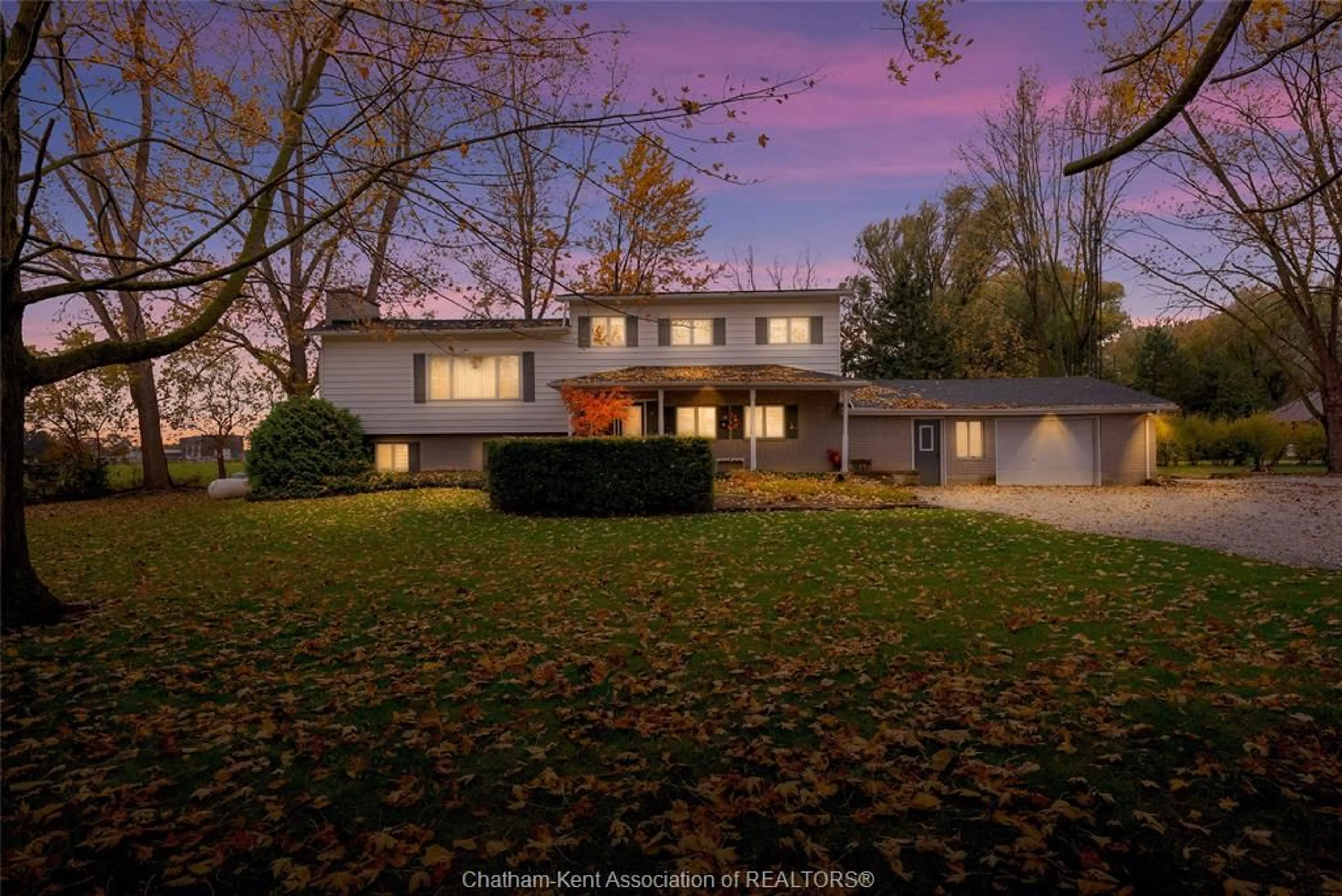 A pic from outside/outdoor area/front of a property/back of a property/a pic from drone, street for 10374 Shepherds Line, Dresden Ontario N0P 1M0