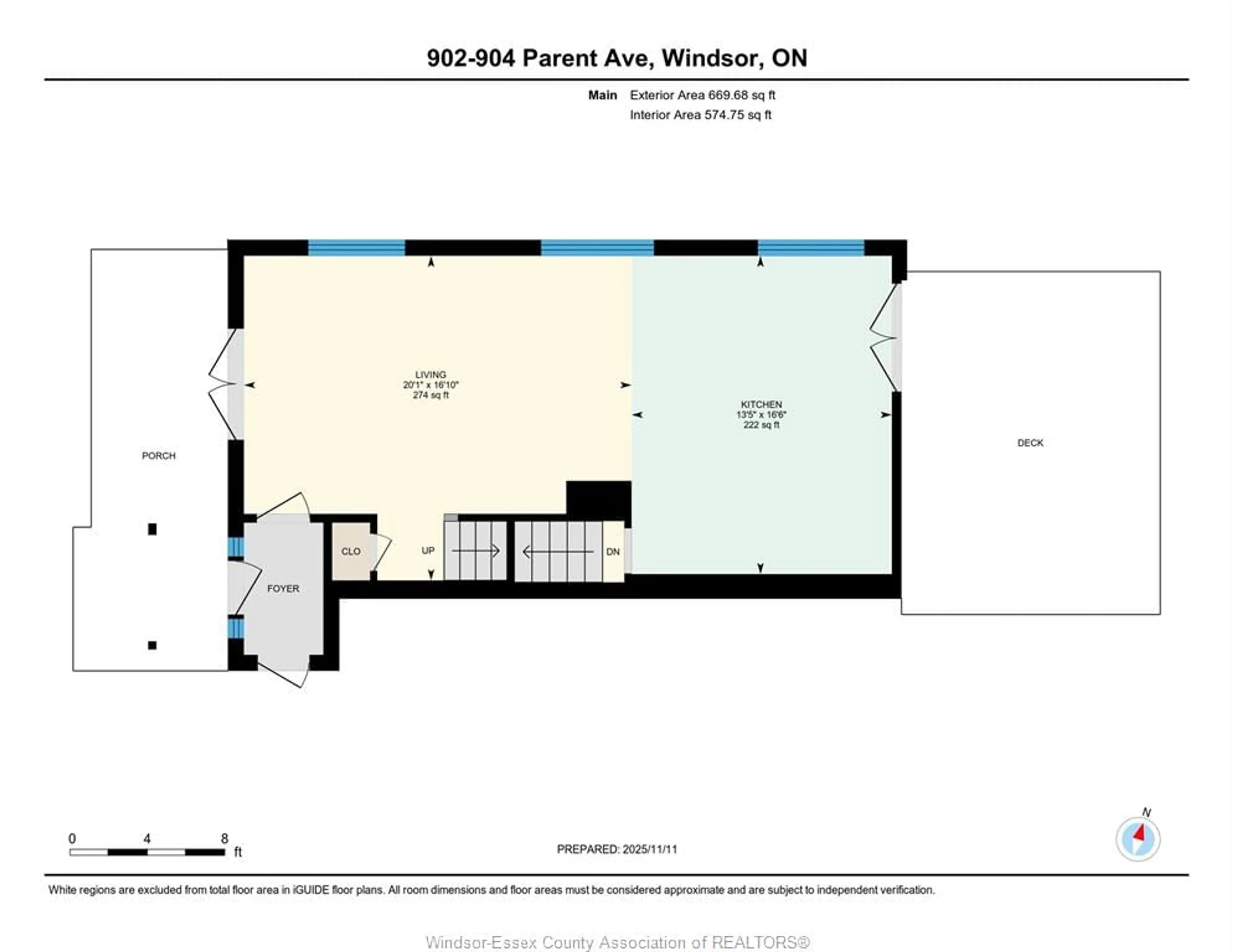 Floor plan for 902-904 PARENT AVE., Windsor Ontario N9A 2E3
