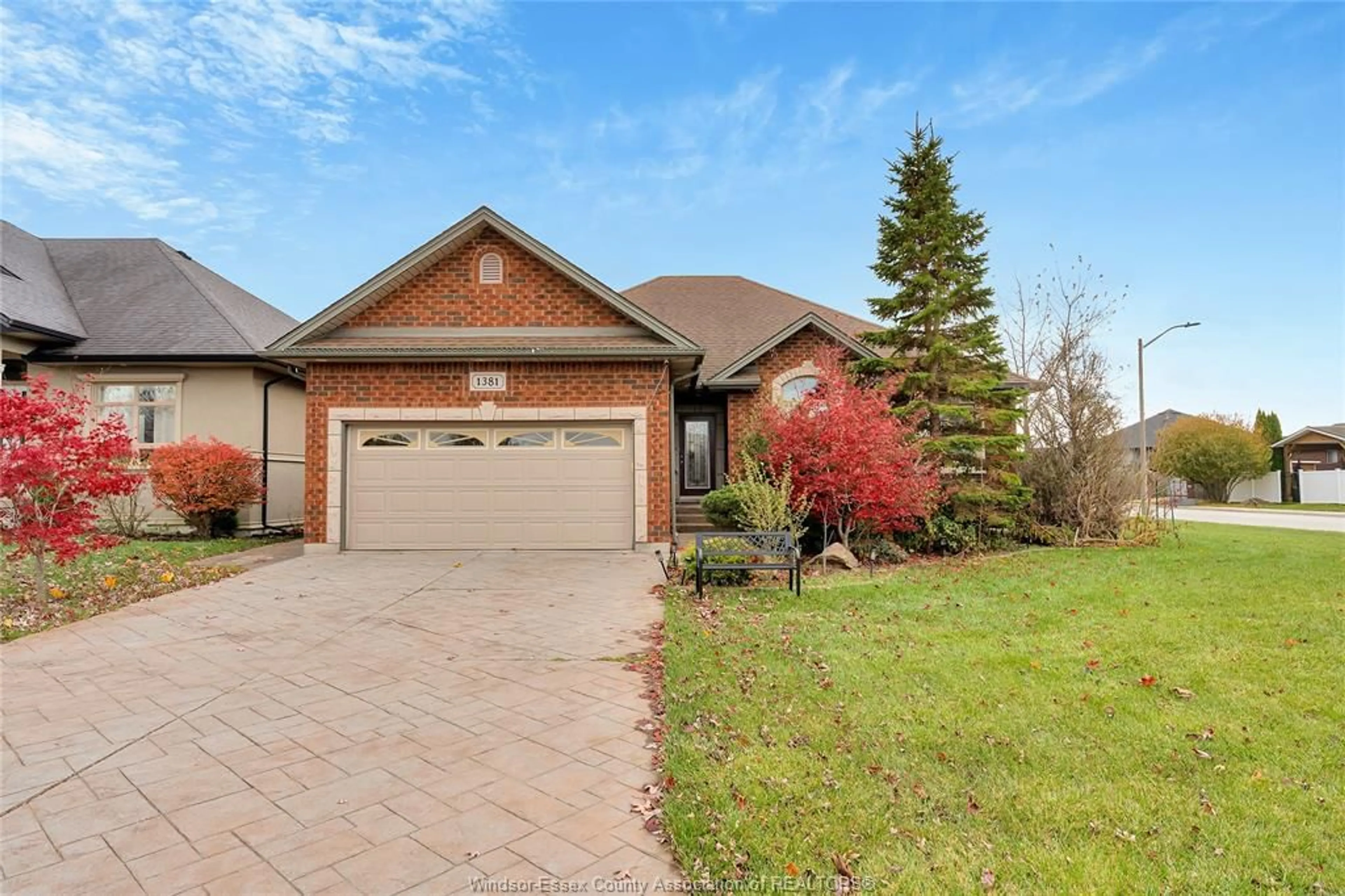 Home with brick exterior material, street for 1381 EMMA St, Lakeshore Ontario N0R 1A0